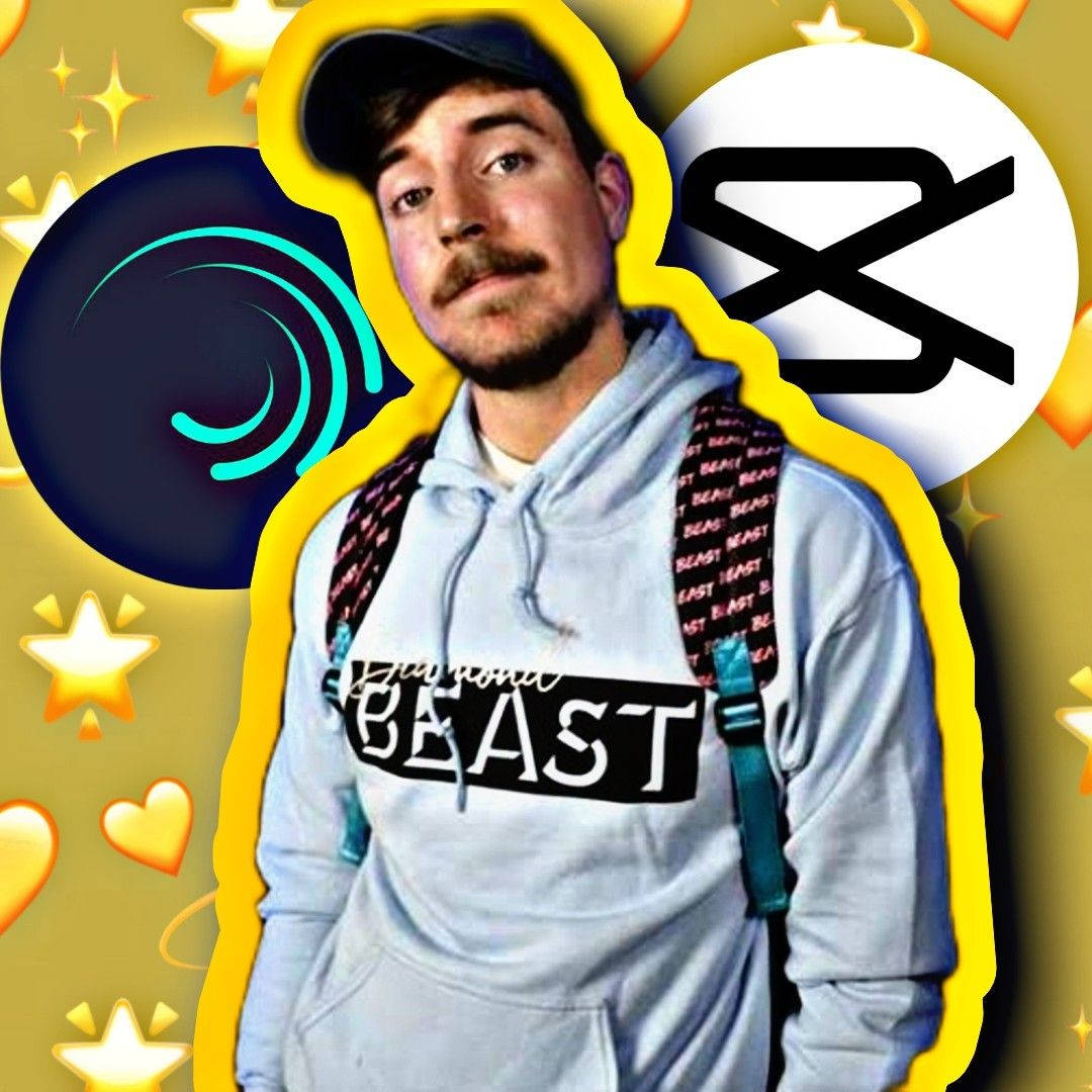 Mr Beast med Alight Motion og Capcut Bakgrunner