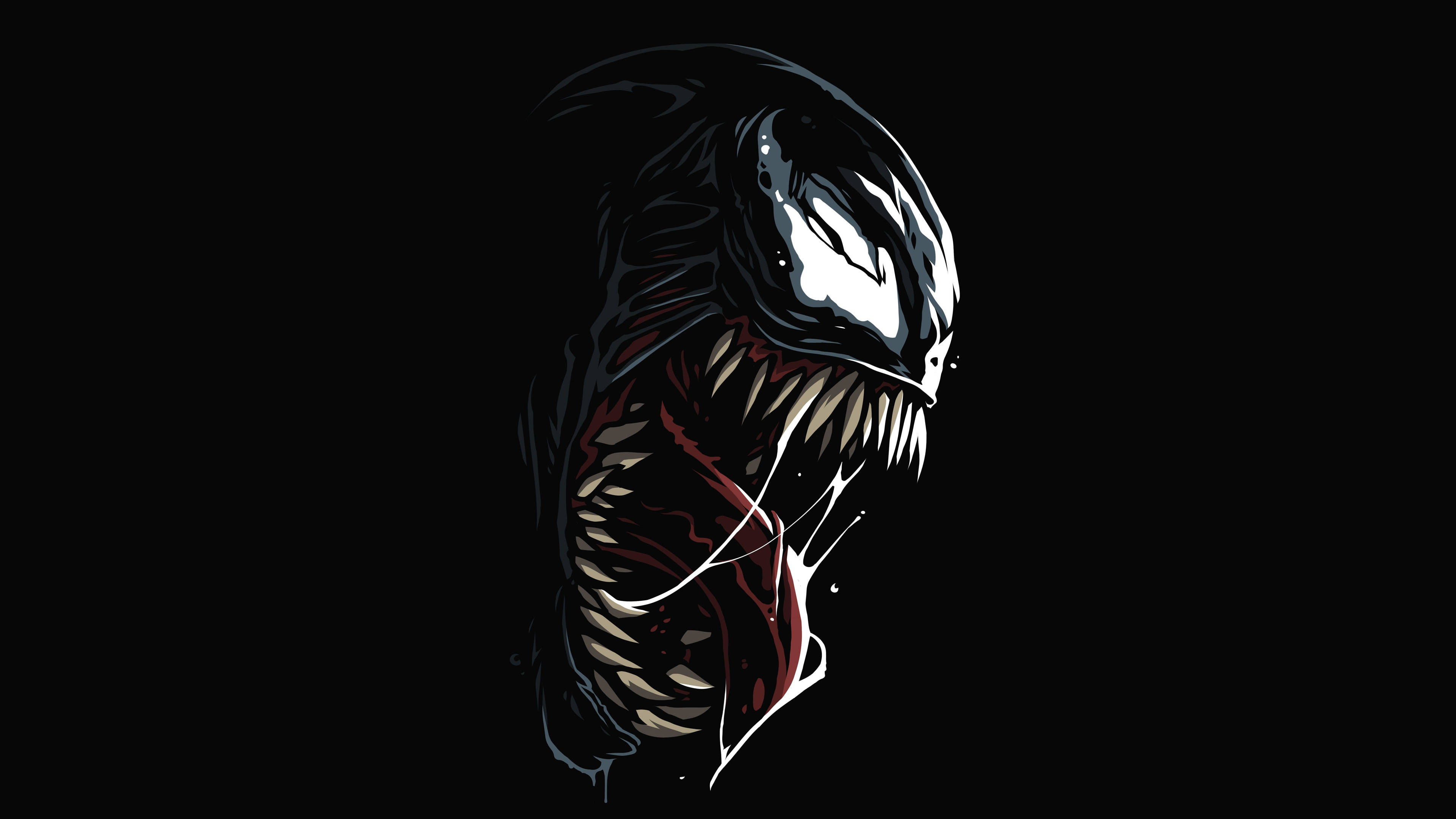 Mørk 4K Ultra HD Venom-grafikk Bakgrunner