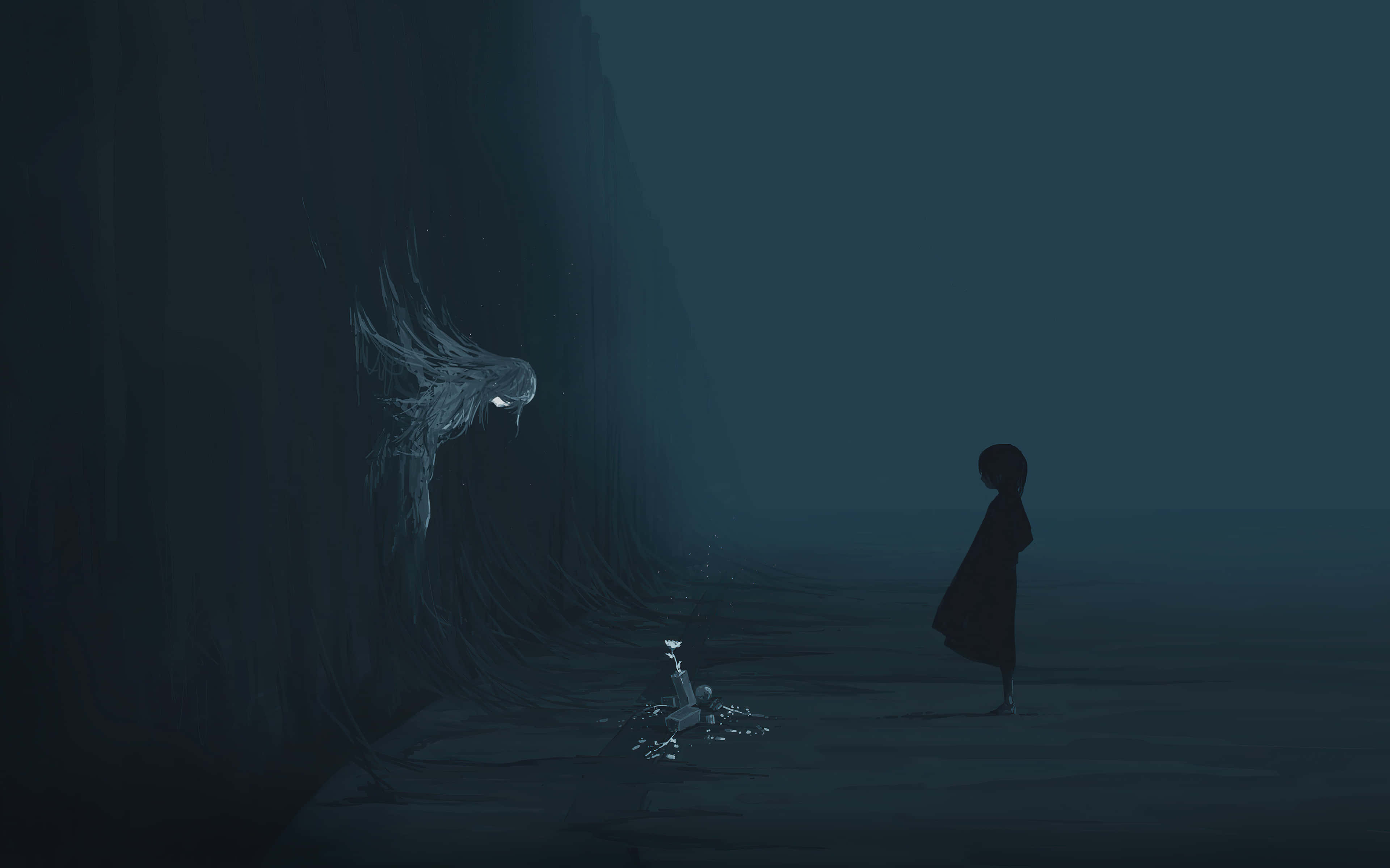 Mørk Anime Fantasy Bakgrunner