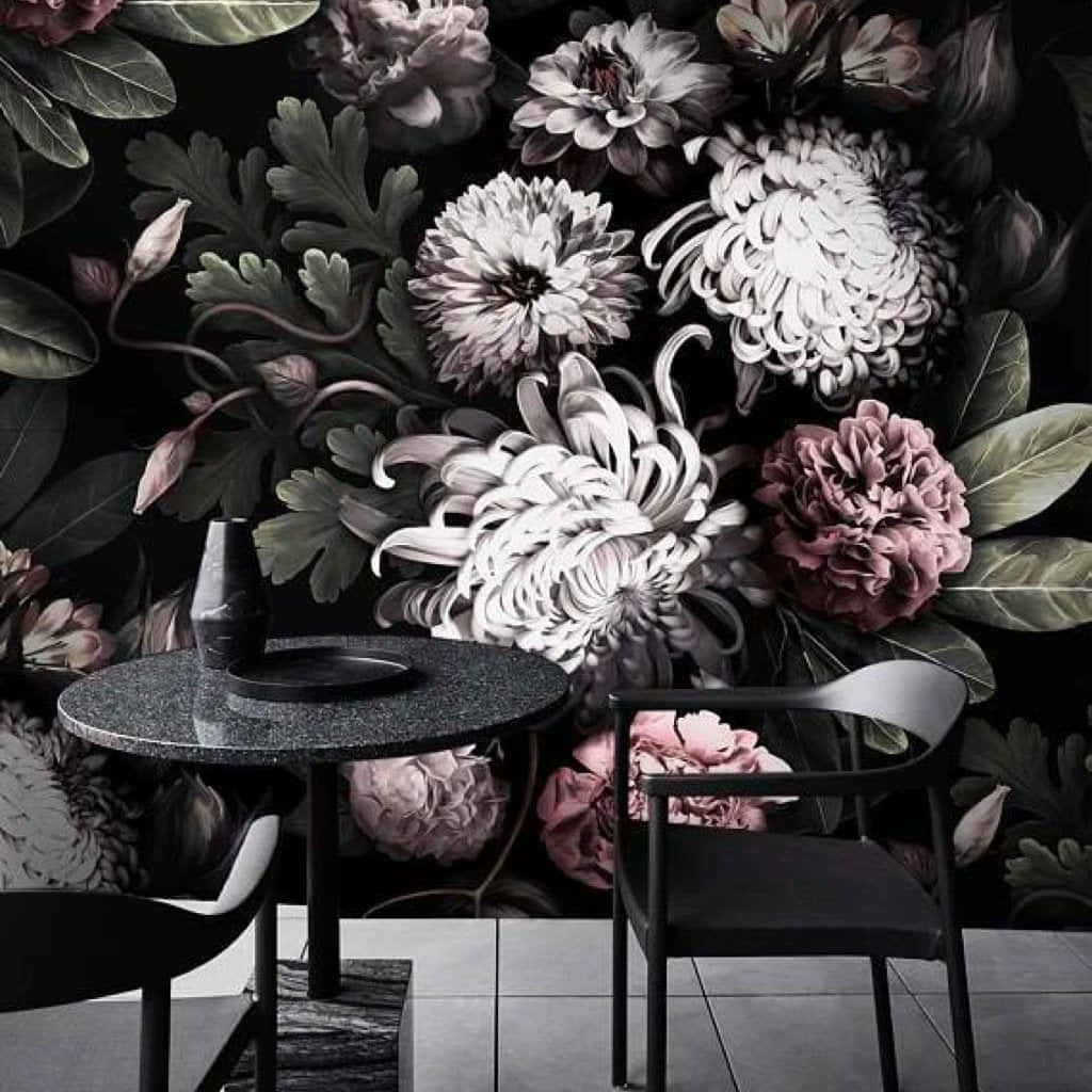 Mørk blomsterbakgrunn Bakgrunner