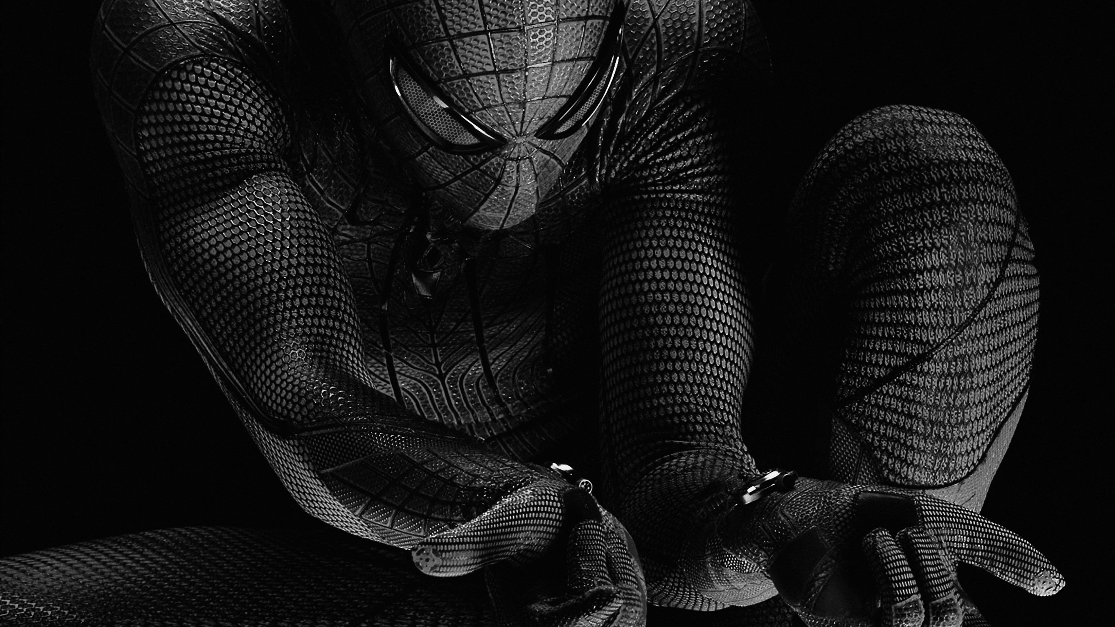 Mørk bærbar PC med Spider-Man-tema Bakgrunner