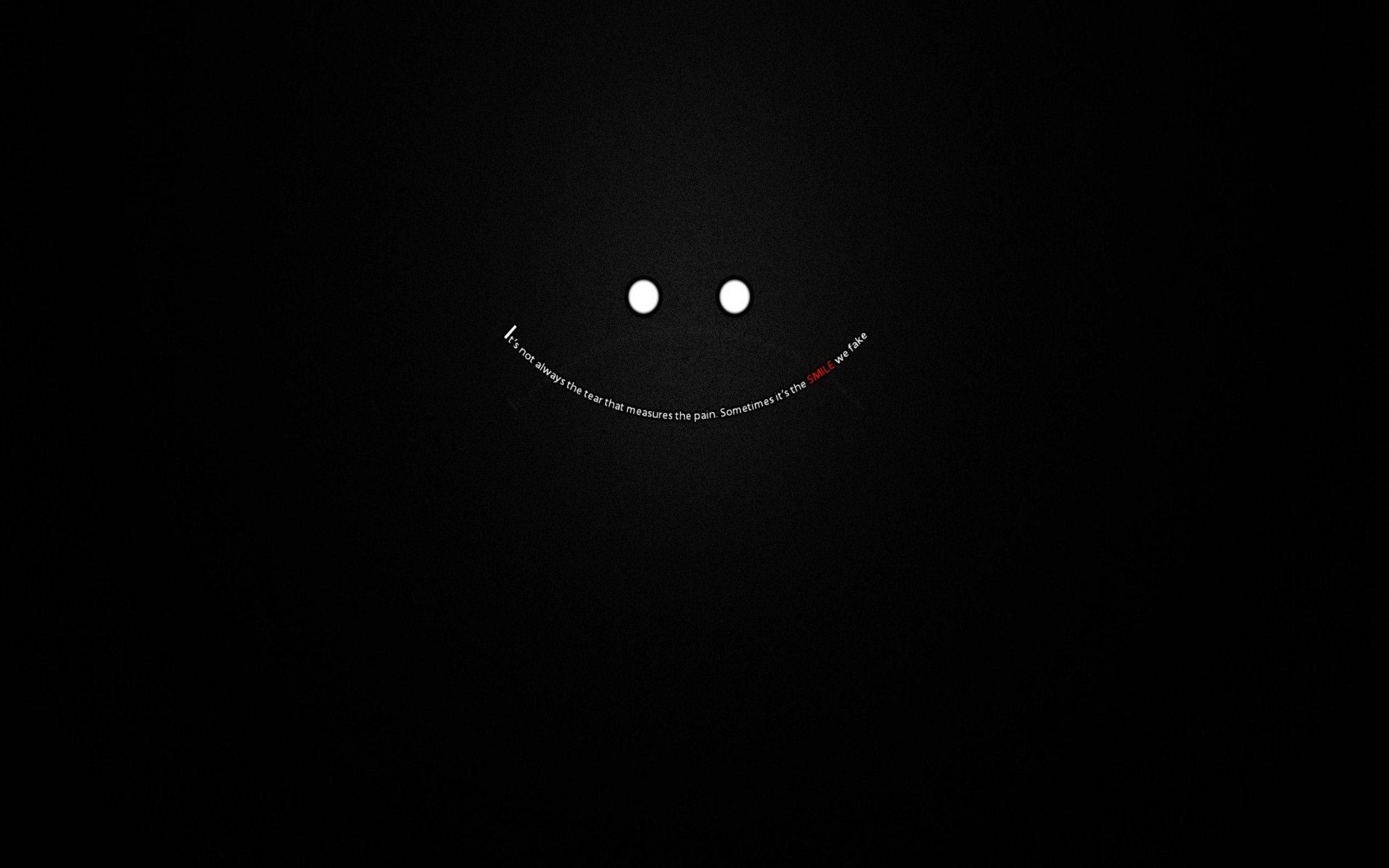 Mørk bærbar PC-smiley med sitater Bakgrunner