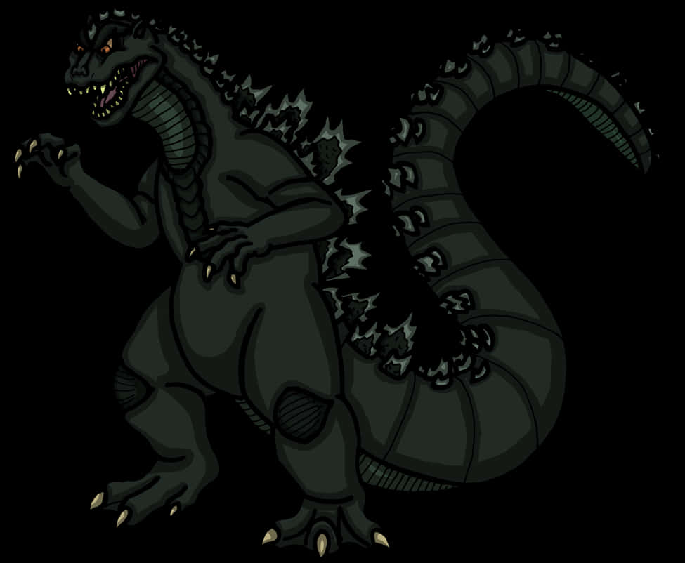 Mørk Godzilla-illustrasjon Bakgrunner
