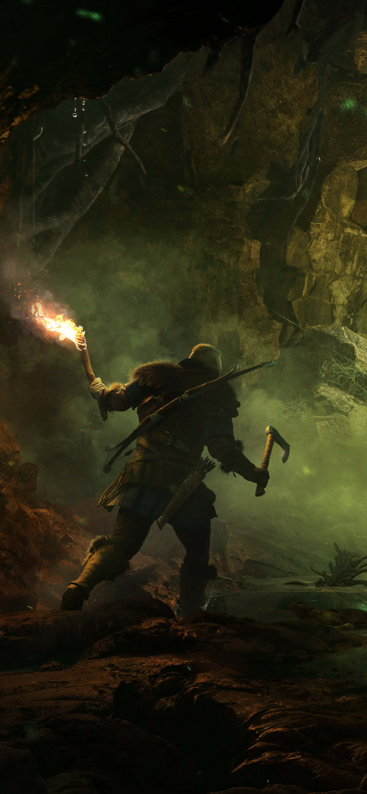 Mørk Hule iPhone Xs Max Assassin's Creed Valhalla Bakgrunn Bakgrunner