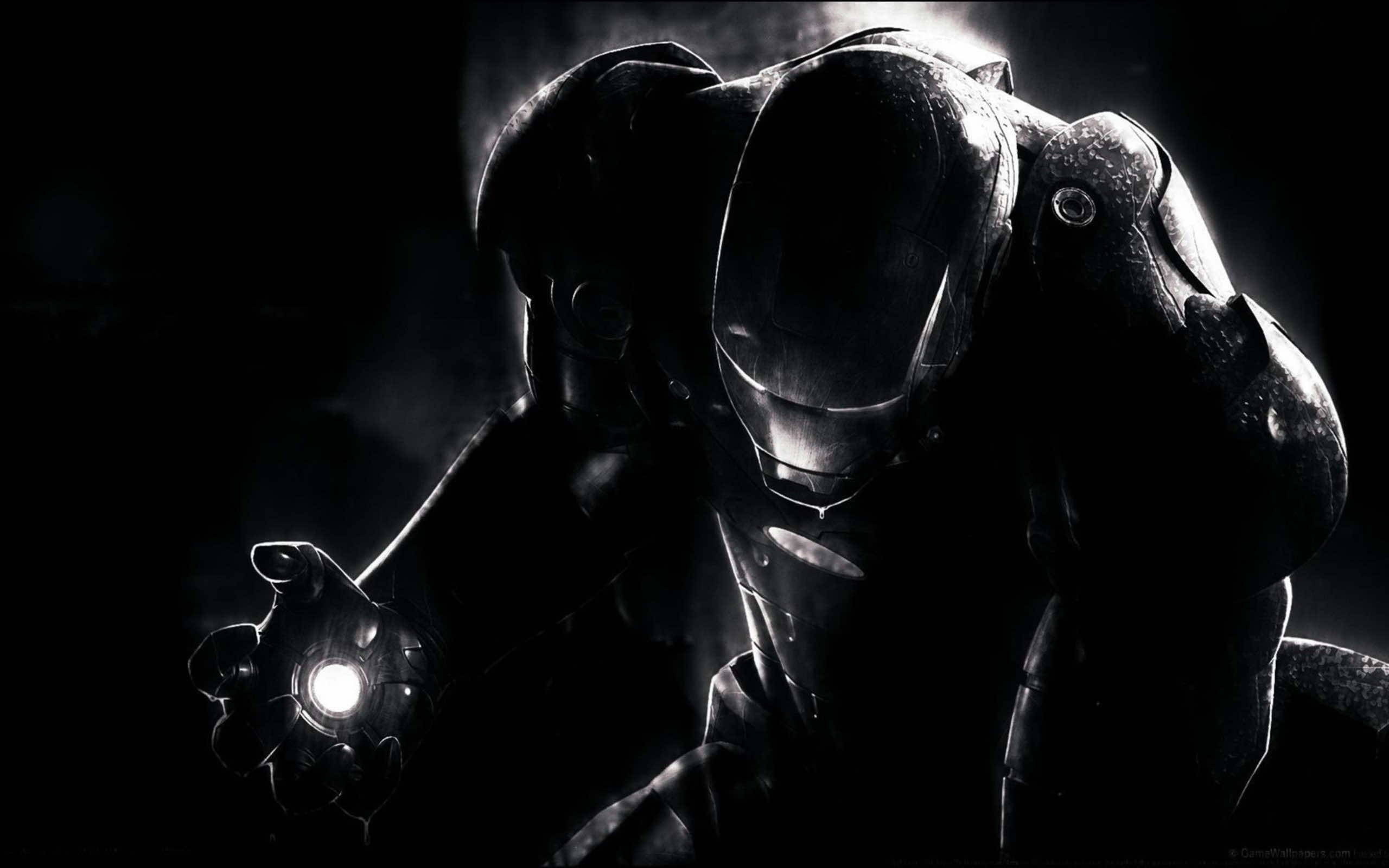 Mørk Iron Man Svart Mac Bakgrunner