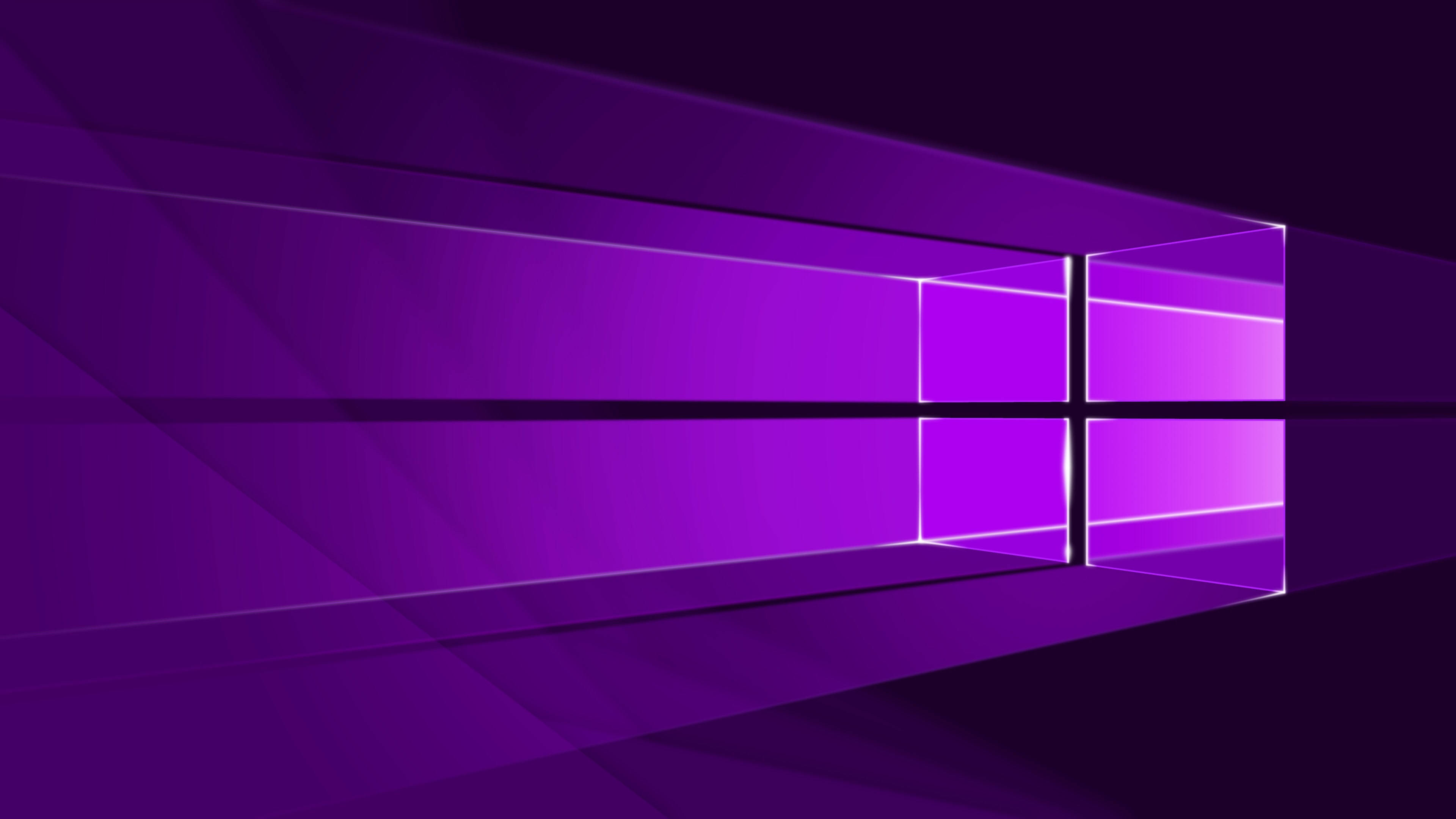 Mørk neonlilla Windows-logo Bakgrunner