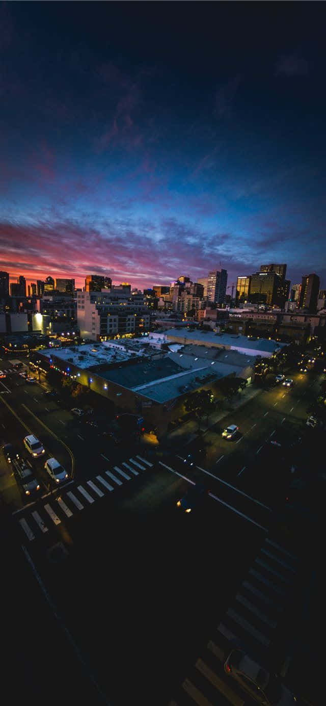 Mørk vei i San Diego iPhone Bakgrunner