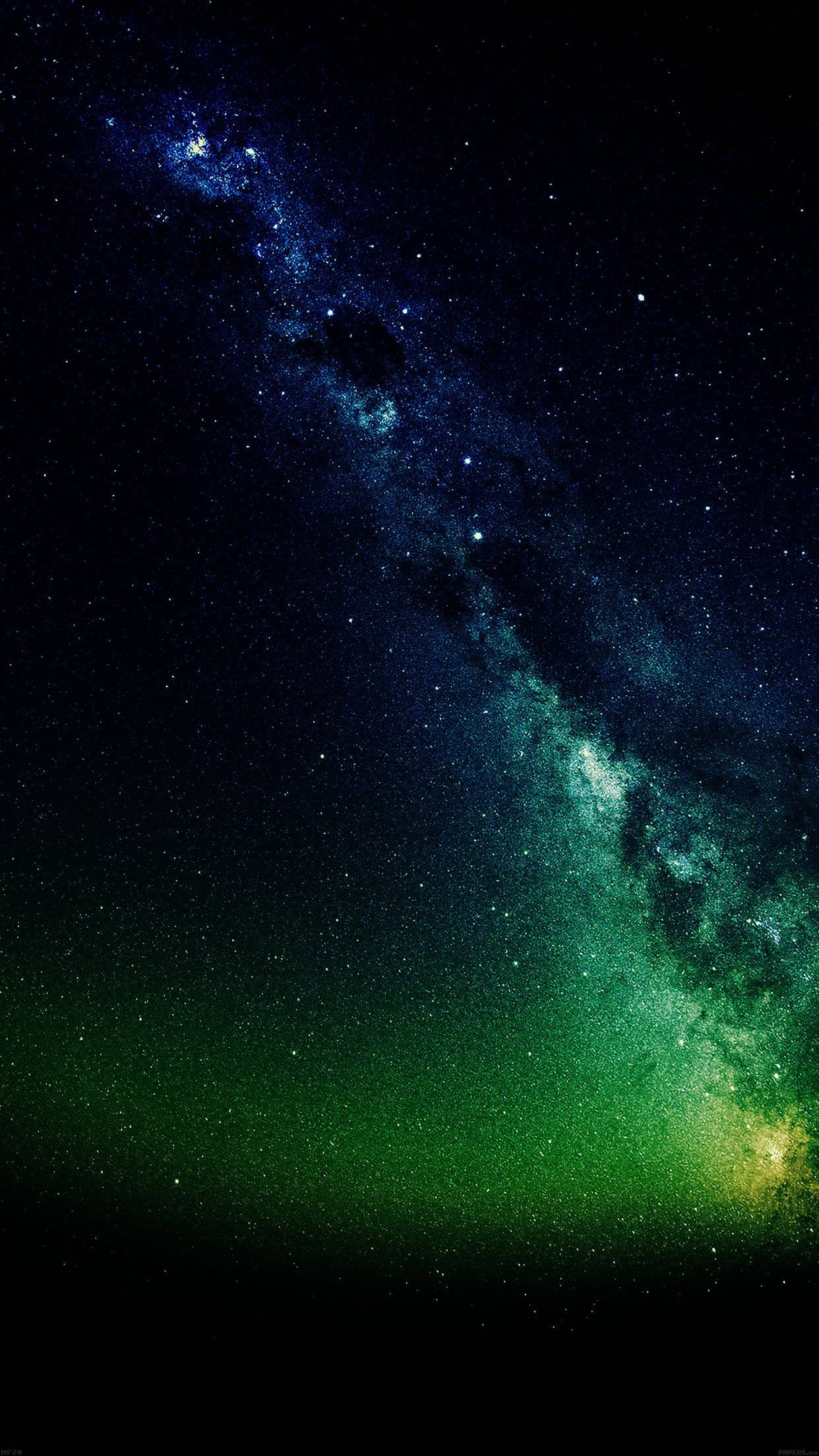 Mørkegrønn Melkevei Space iPhone Bakgrunner