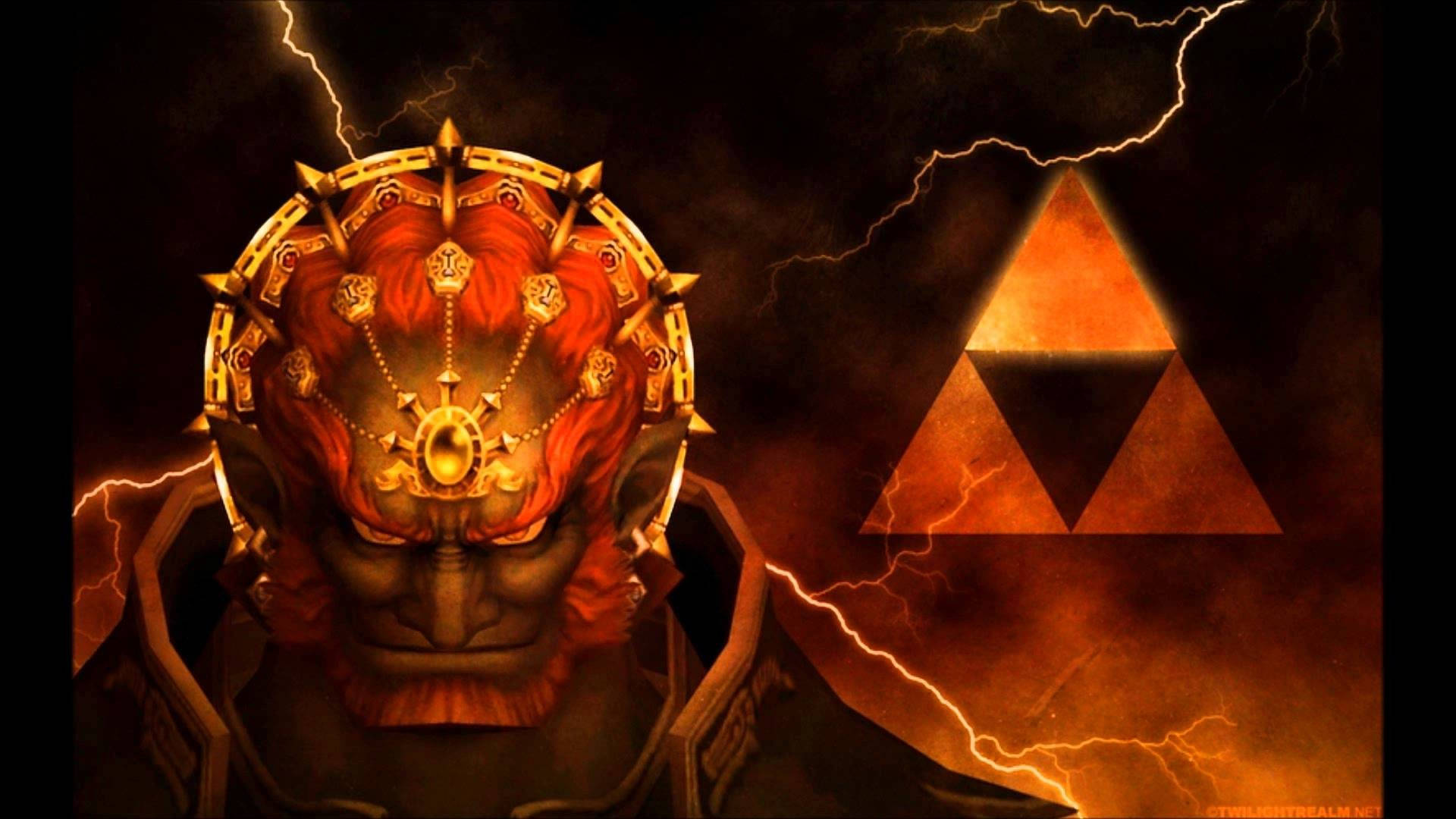 Mørkeherre Ganondorf i The Legend of Zelda med mørkt tema Bakgrunner