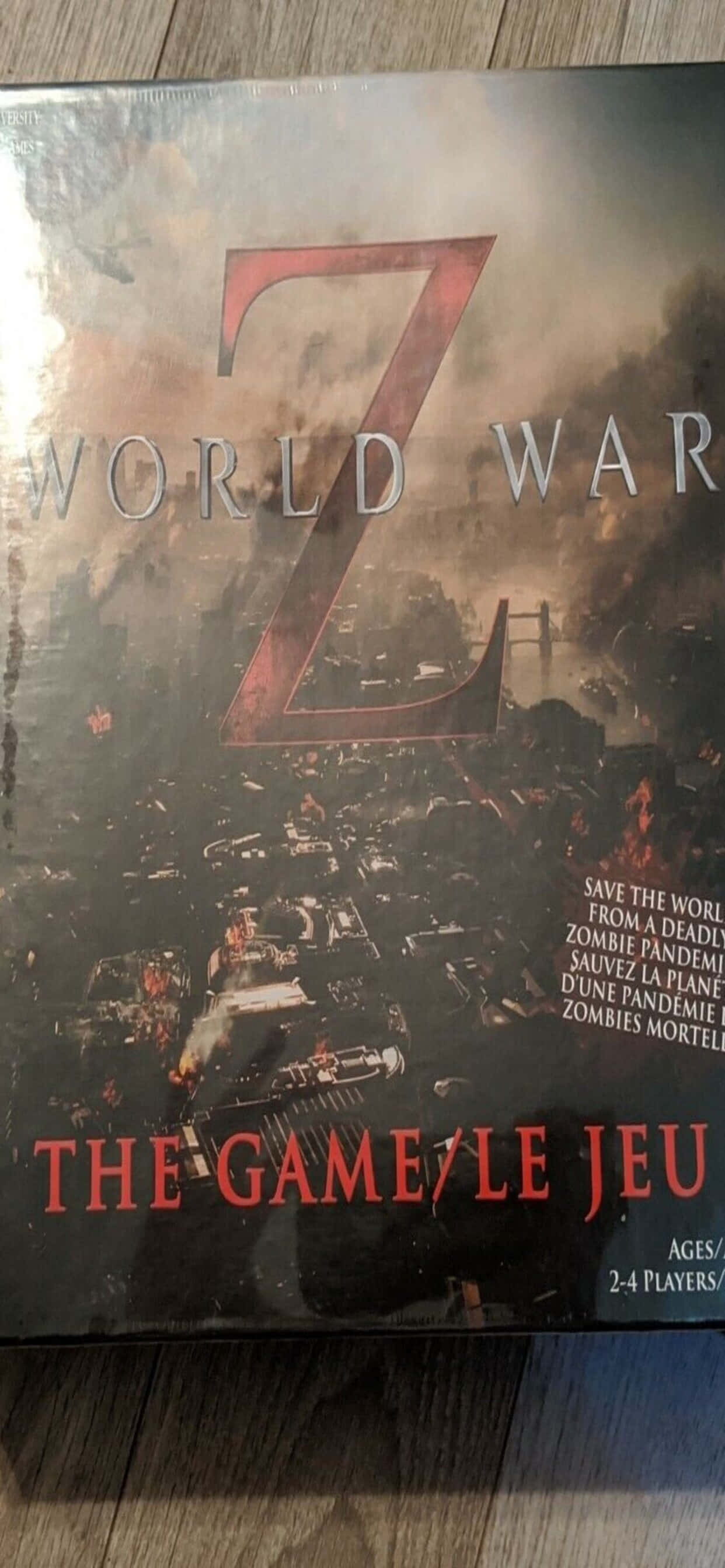 Mørkt bilde av World War Z-scene på iPhone XS Max-skjerm Bakgrunner