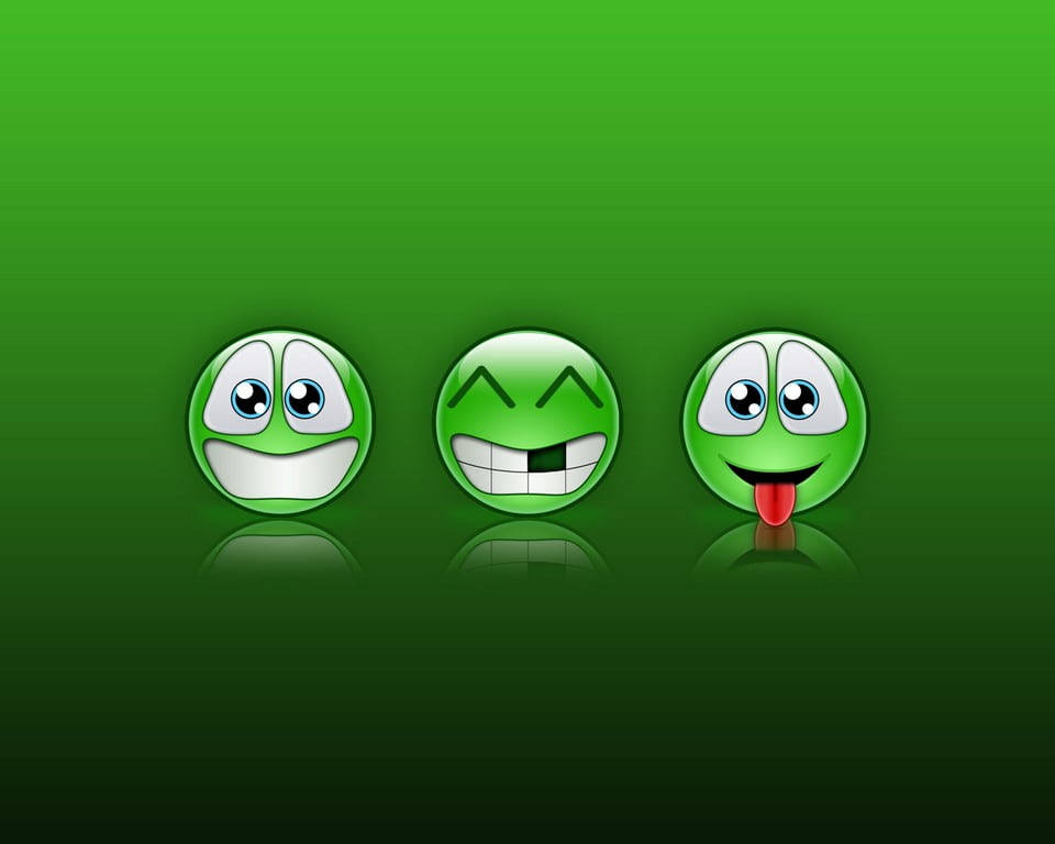 MSN Messenger grønne emojier Bakgrunner