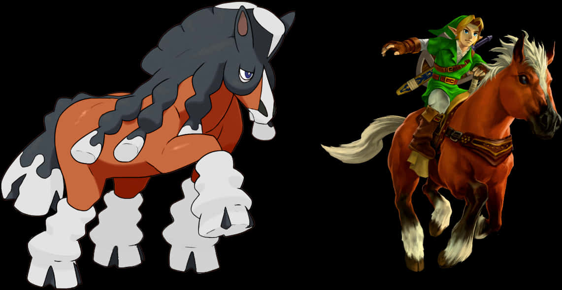 Mudsdale og Epona Bakgrunner
