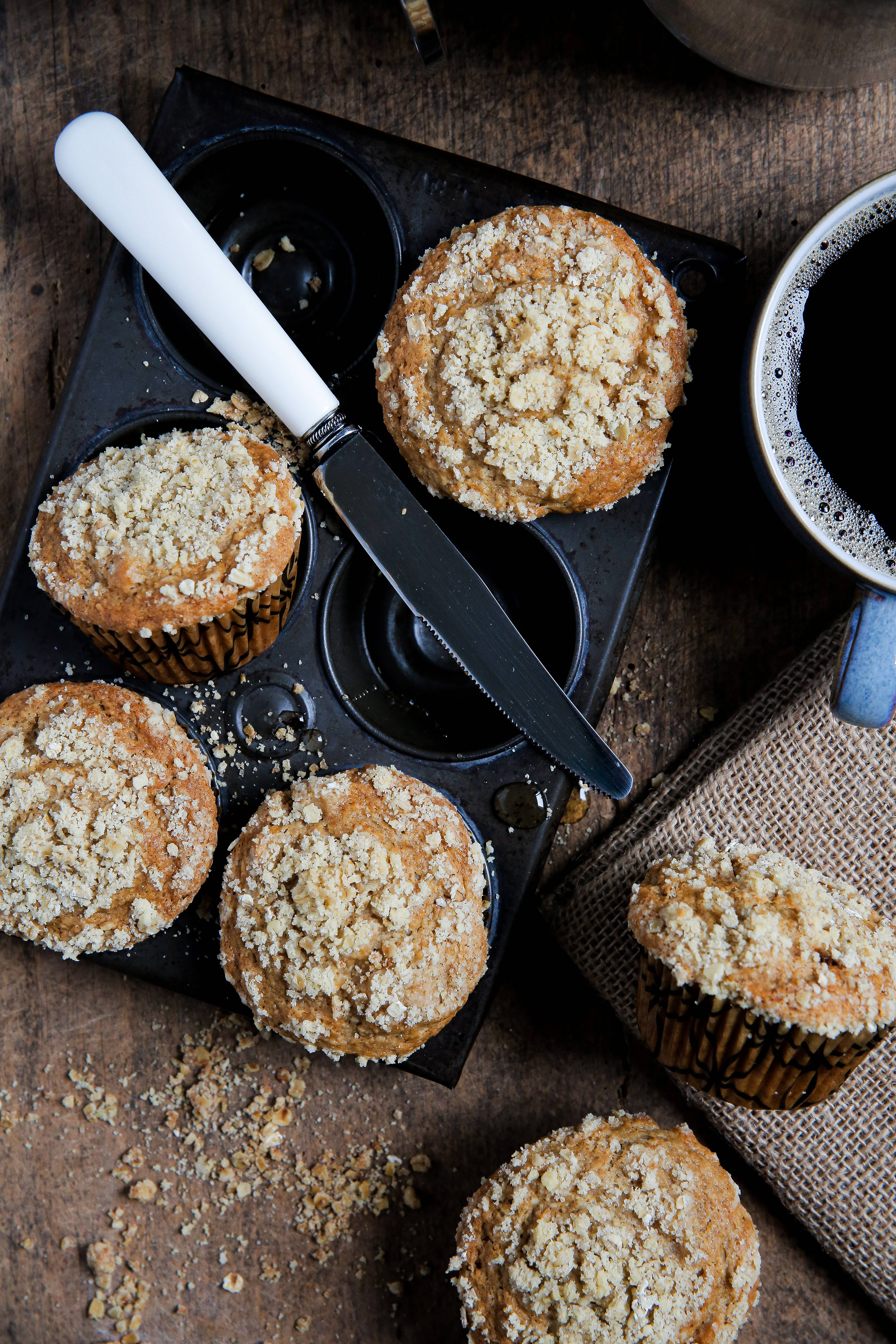 Muffins med havre Bakgrunner