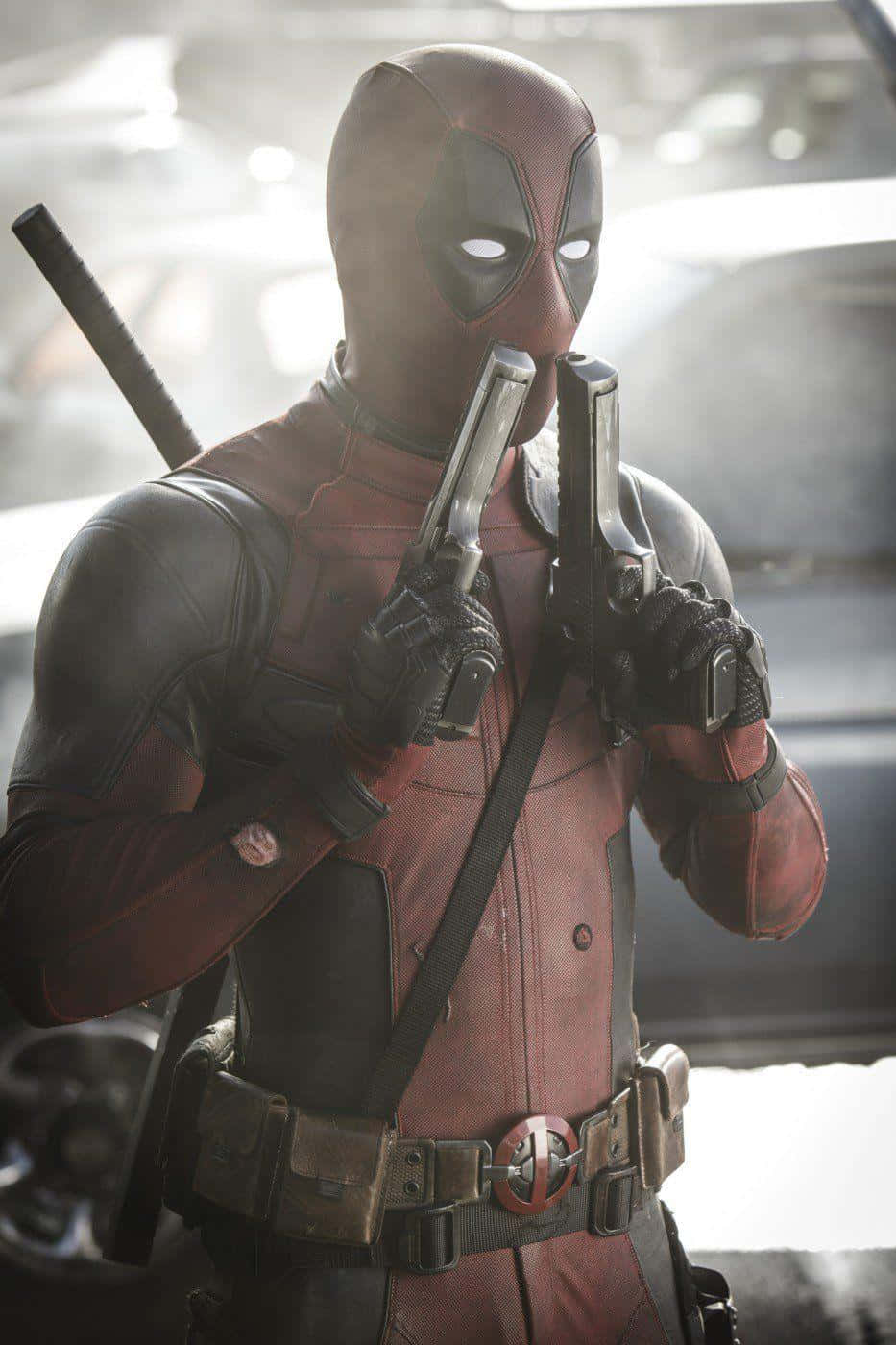 Munnen med Mansjett Returnerer - Deadpool 2 Filmplakat Bakgrunner