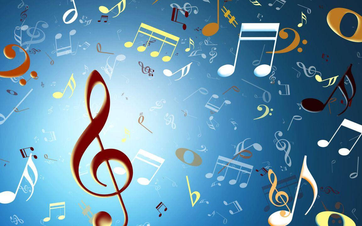 Musikksymboler design for datamaskin Bakgrunner