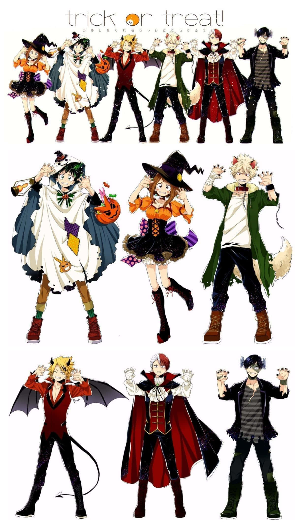 My Hero Academia Halloween-kostymer til Knask eller Knep Bakgrunner