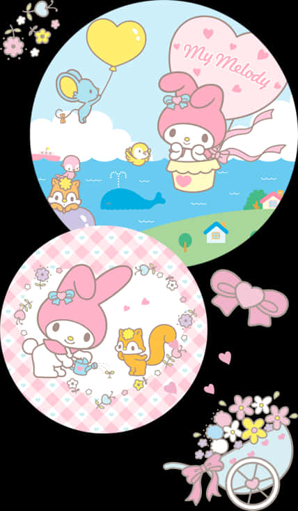 My Melody Eventyr Illustrasjon Bakgrunner