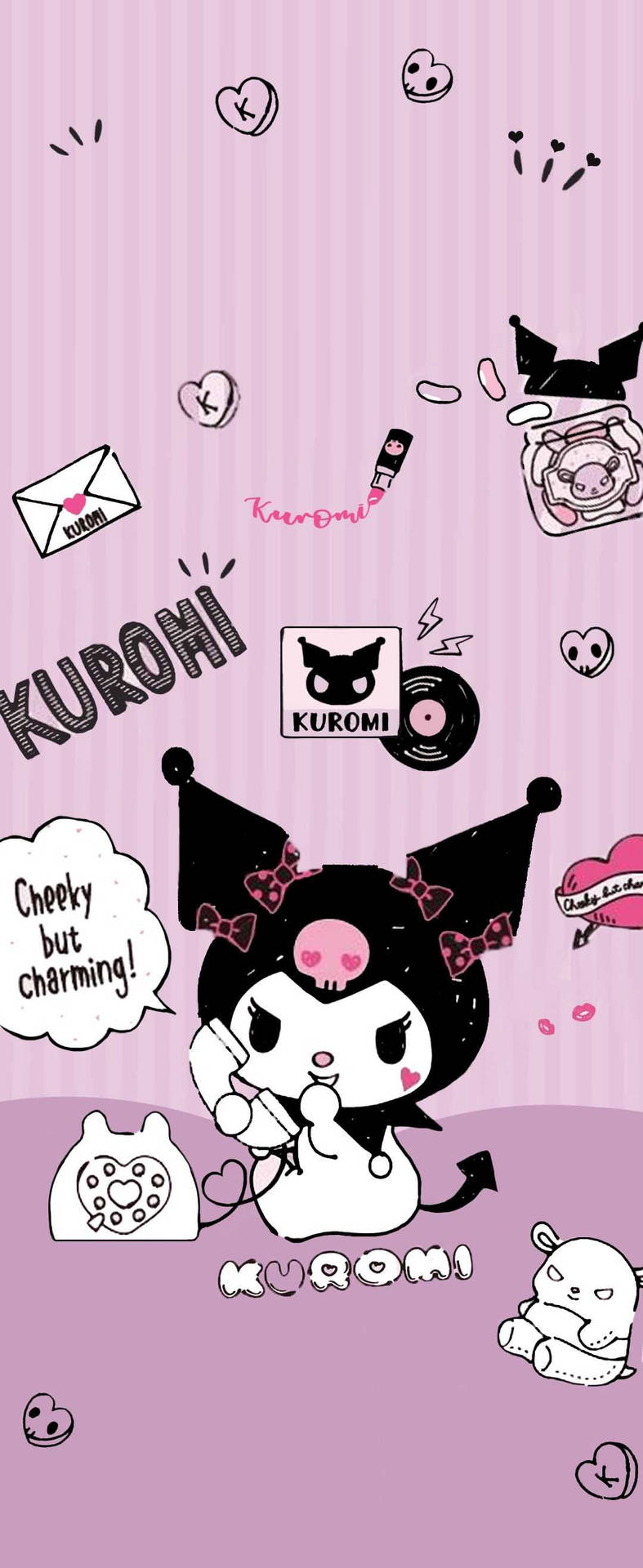 My Melody Kuromi telefonbakgrunnsbilde — Søt estetisk GIF Bakgrunner