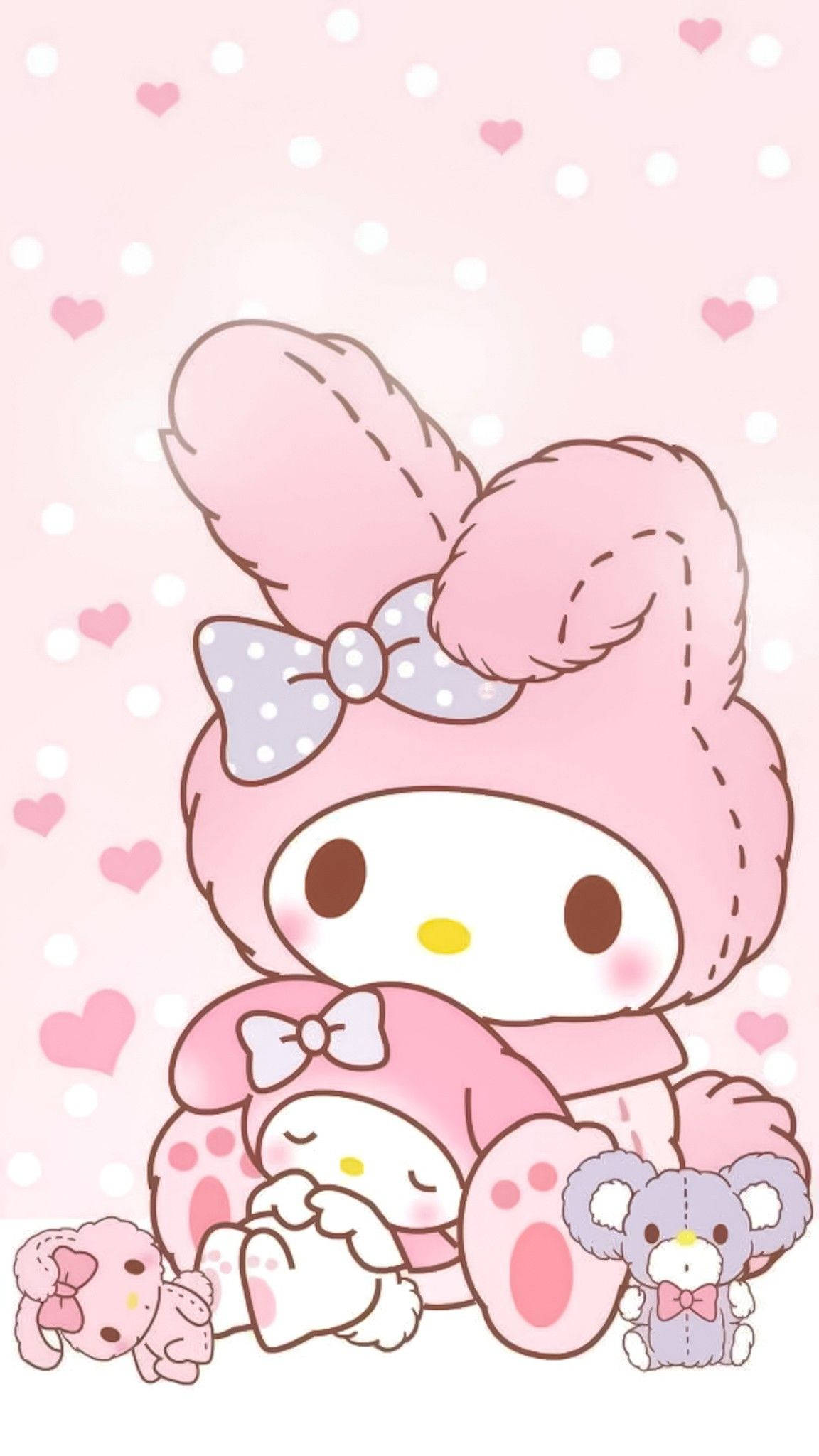 My Melody med leker PFP Bakgrunner