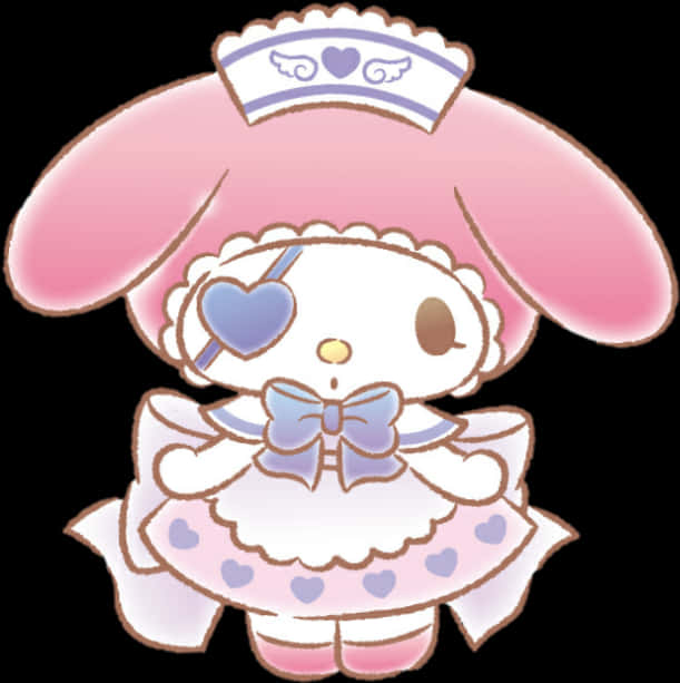My Melody søt karakterillustrasjon Bakgrunner