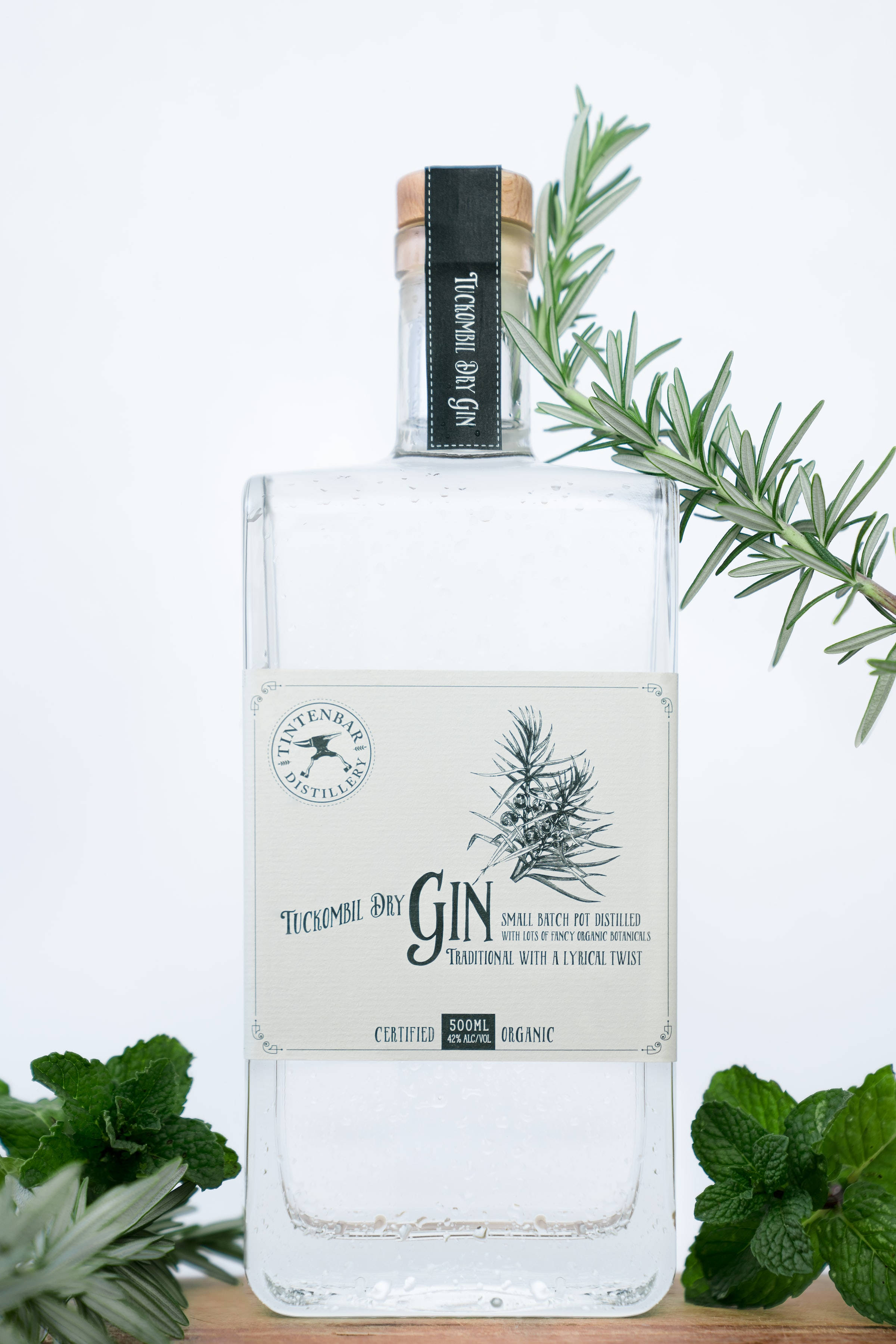 Mynteblader Gin Bakgrunner