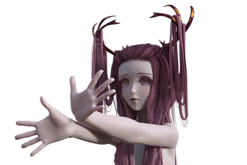 Mystisk hornet animekarakter Bakgrunner