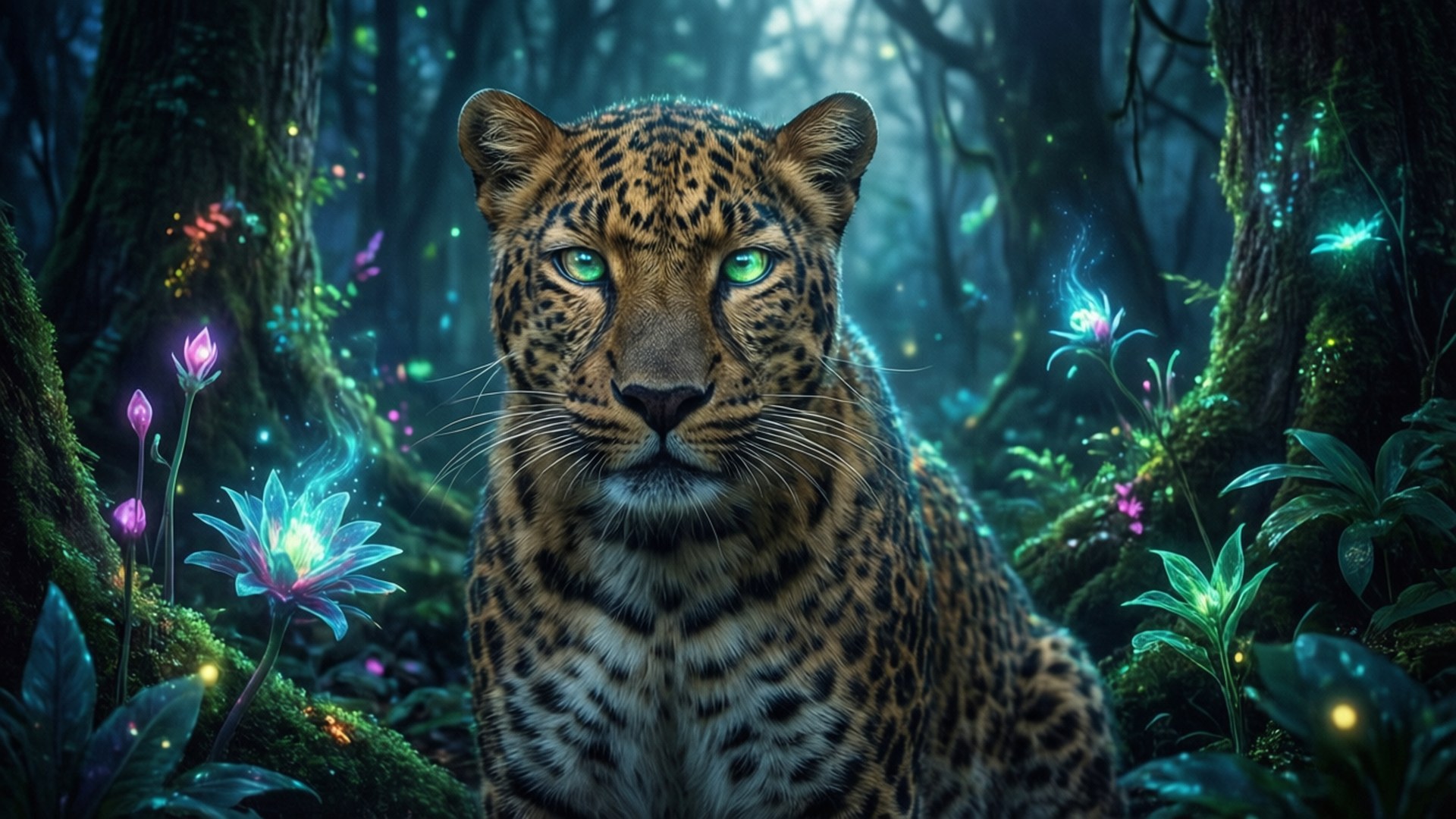 Mystisk nattleopard Bakgrunner