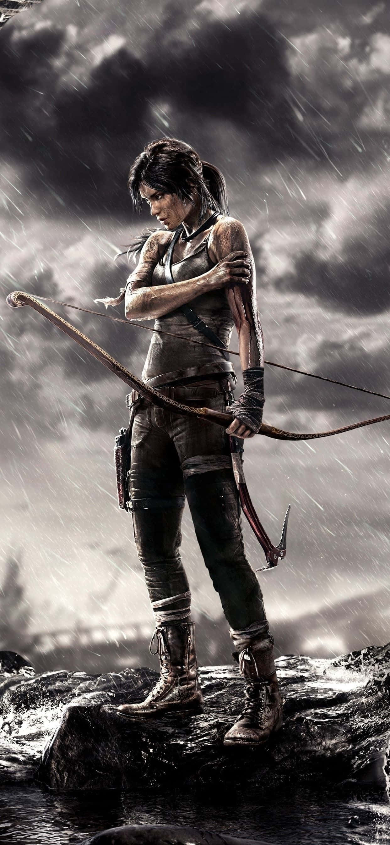 Nå nye høyder i Rise of the Tomb Raider med iPhone Xs Max Bakgrunner