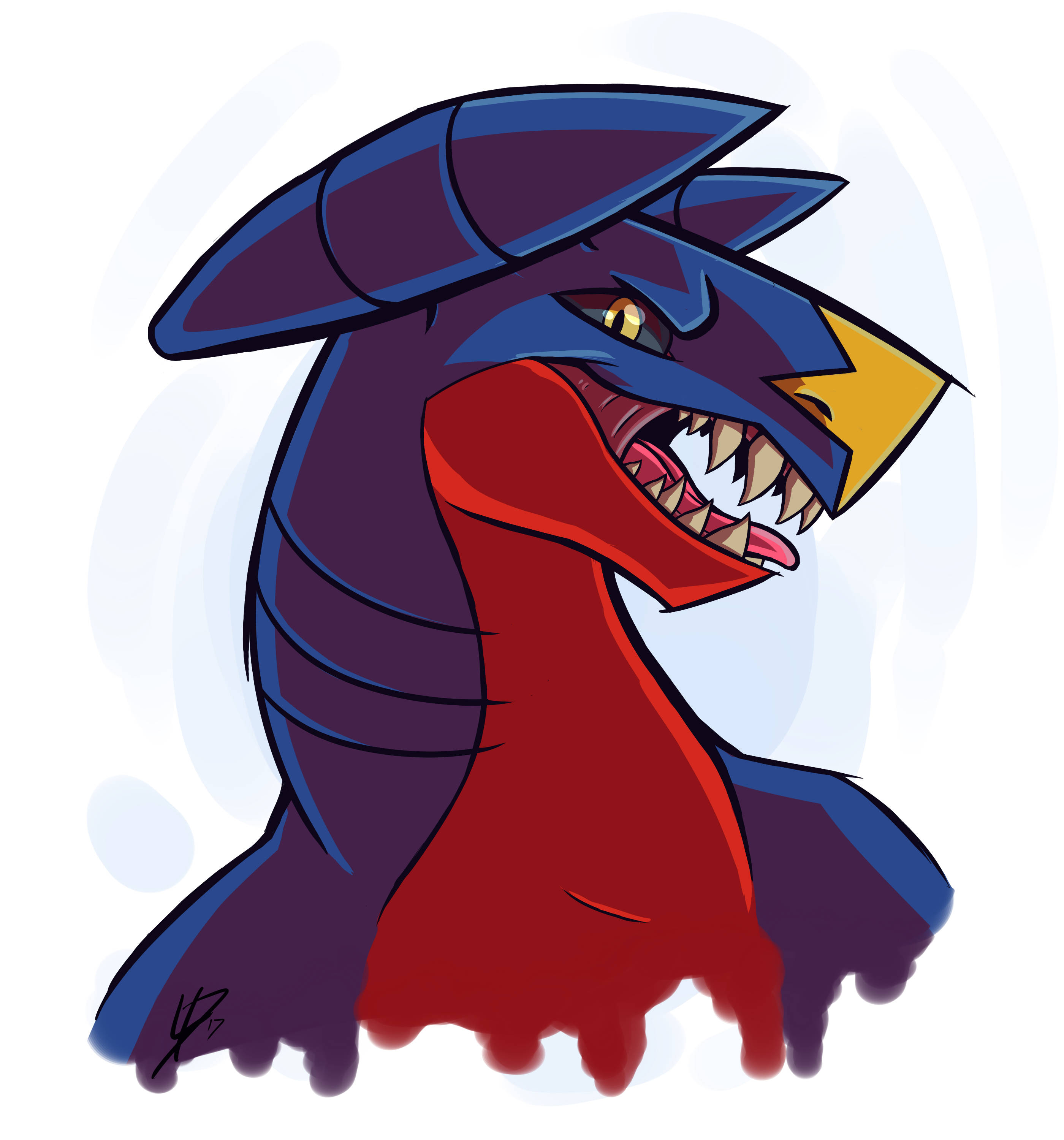 Nærbilde av Garchomp-fanart Bakgrunner