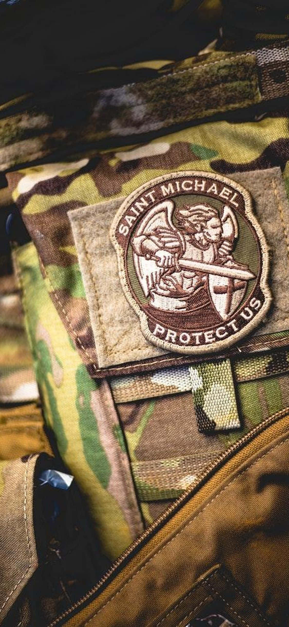Nærbilde militær lapp uniform Bakgrunner