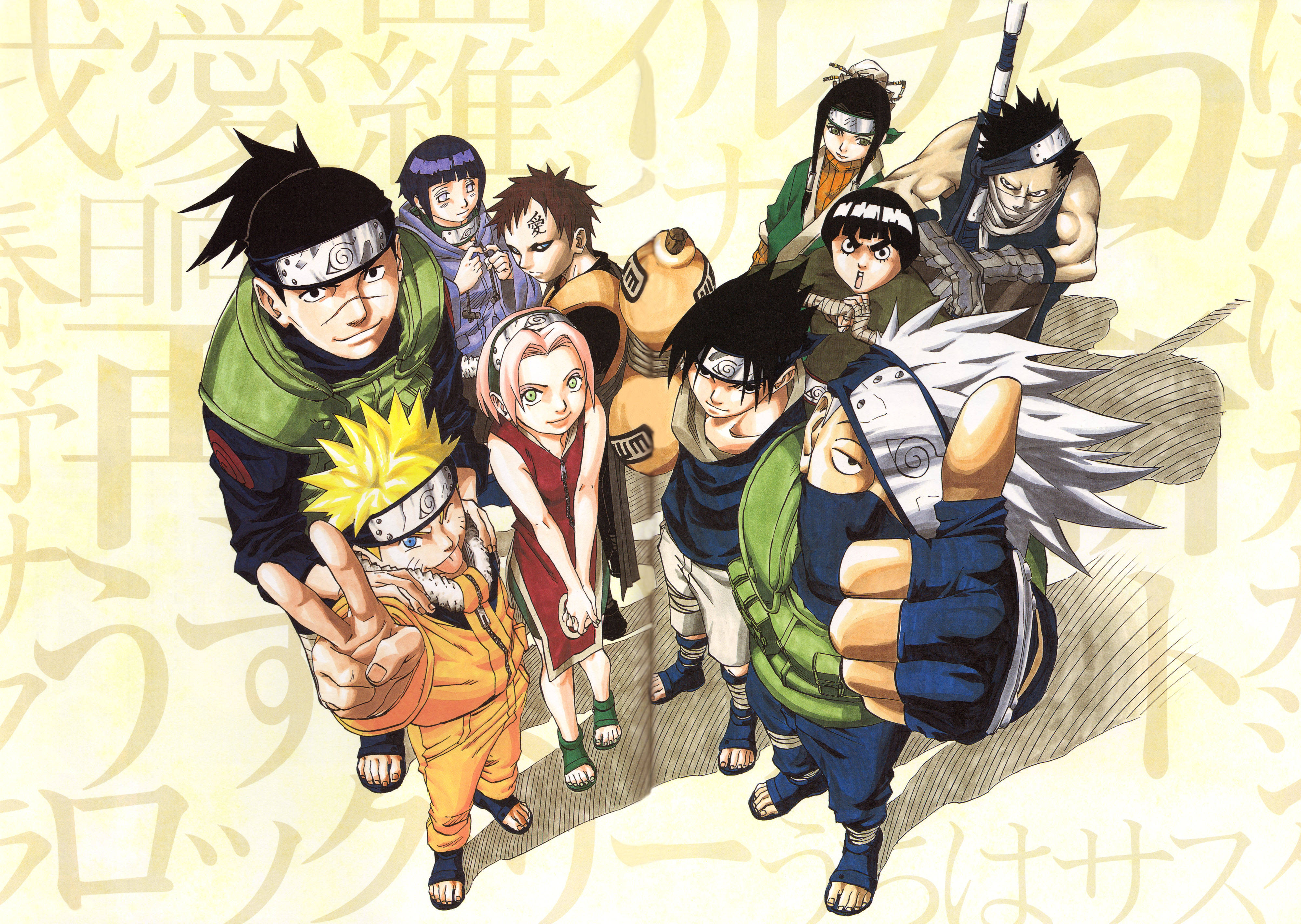 Naruto 4K Ninja-karakterer Bakgrunner