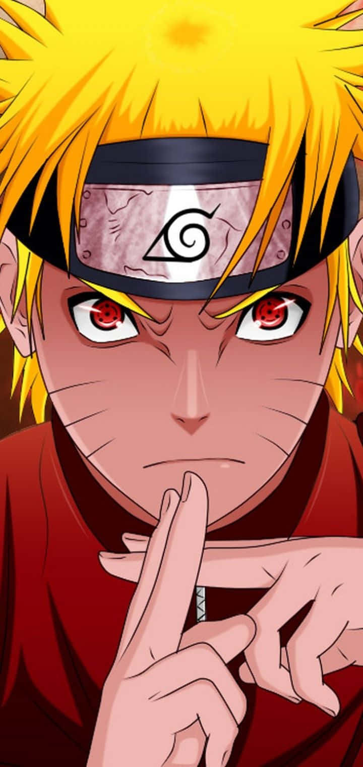 Naruto-ansikt i full Kyubi-form Bakgrunner