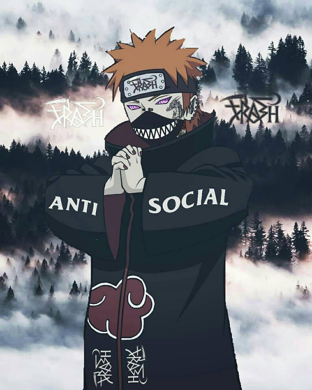 Naruto Anti Social Estetisk Bakgrunner