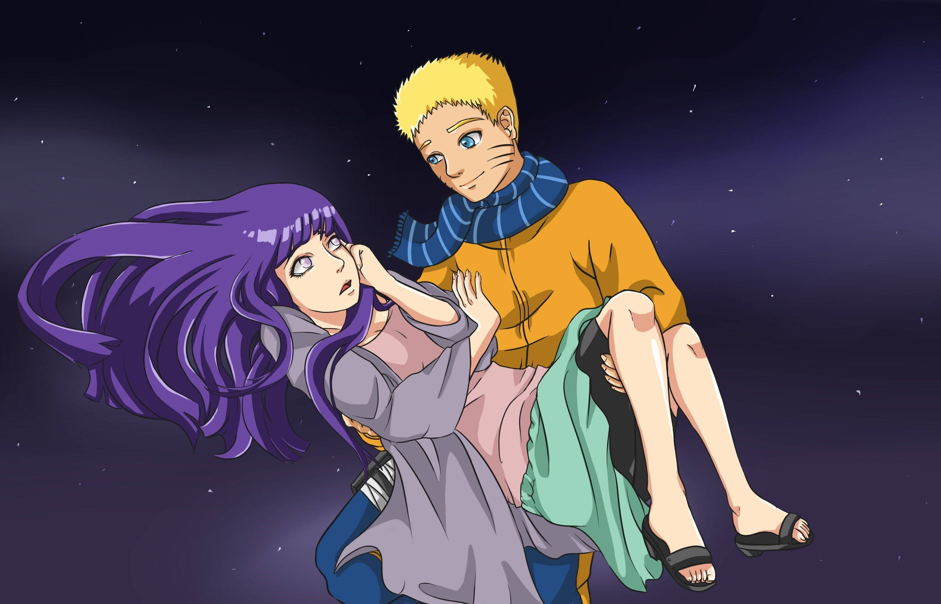 Naruto bærer Hinata live Bakgrunner