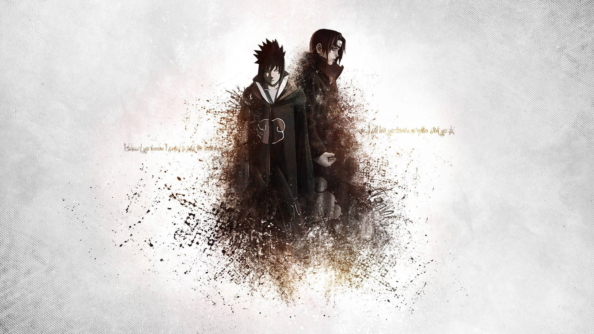 1920x1080 Sasuke Og Itachi HD Bakgrunn 1080p Bakgrunn