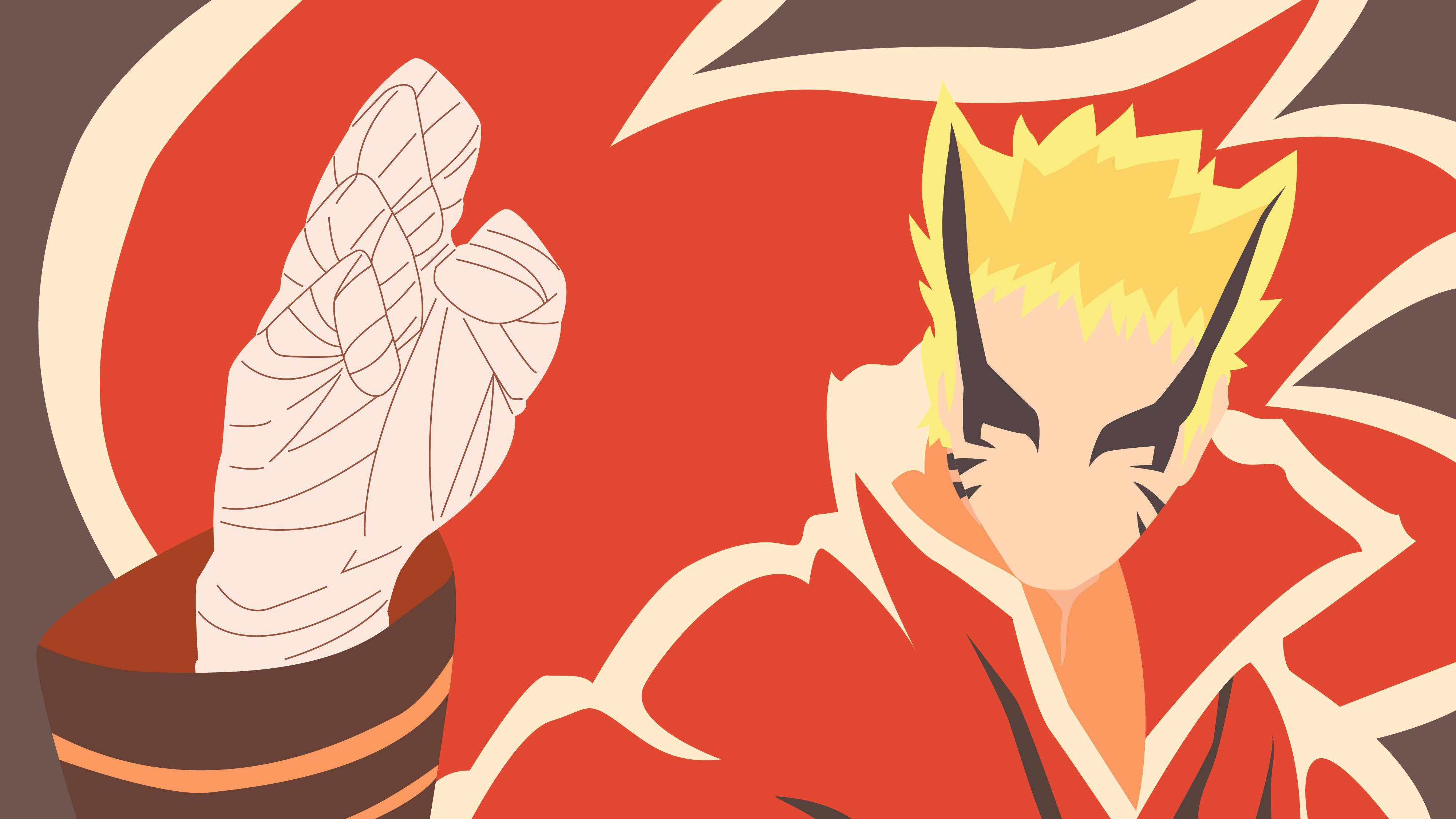 Naruto Baryon-modus vektorkunst Bakgrunner