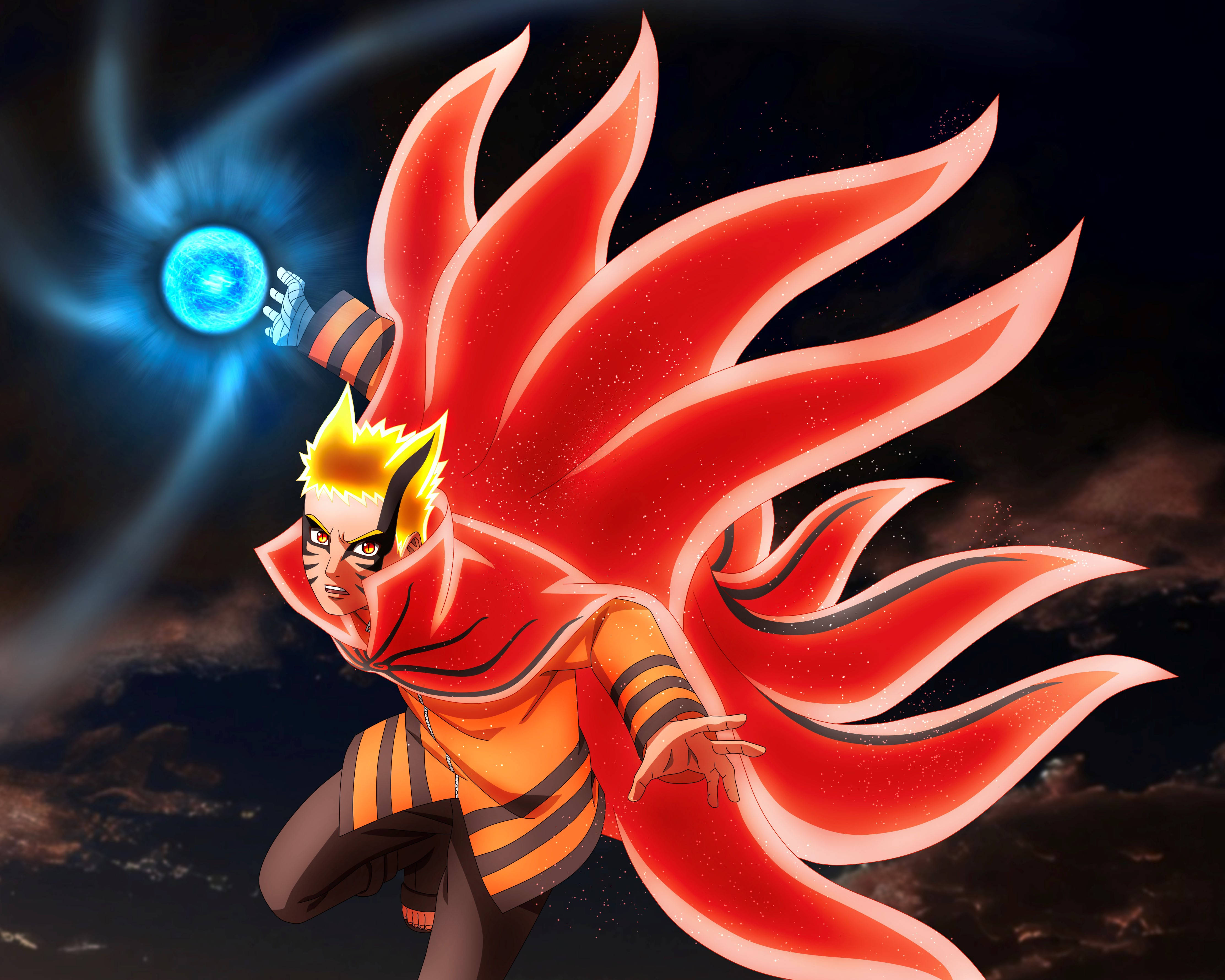 Naruto Baryon-modus Rasengan Bakgrunner