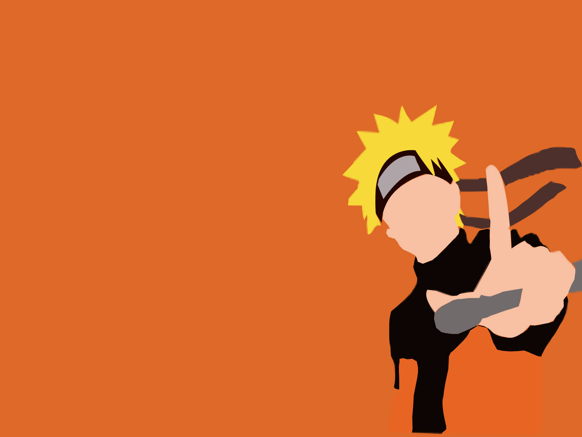 Naruto Digital Kunst Plakat Bakgrunner