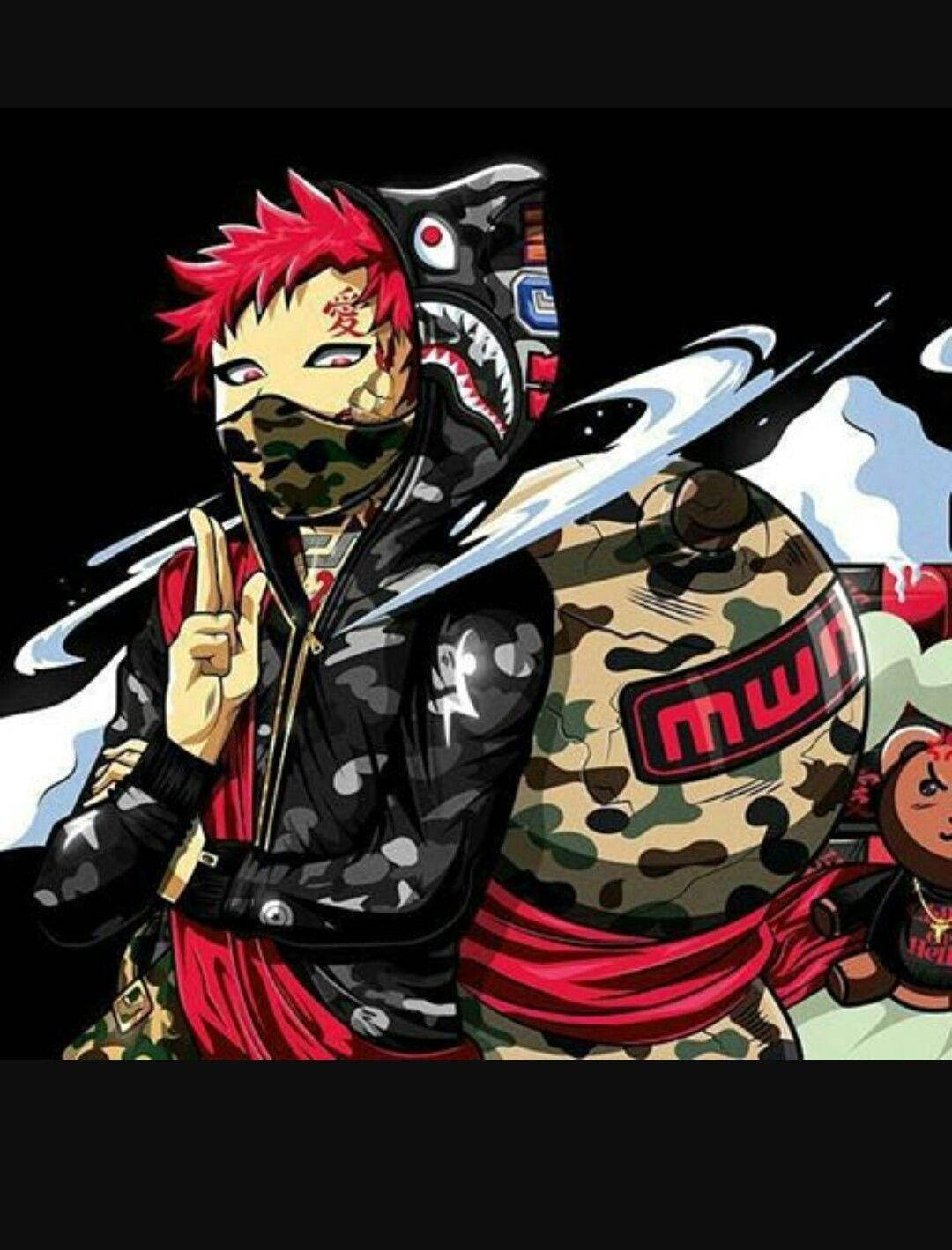 Naruto Drip i kamuflasje — Kult naruto GIF Bakgrunner