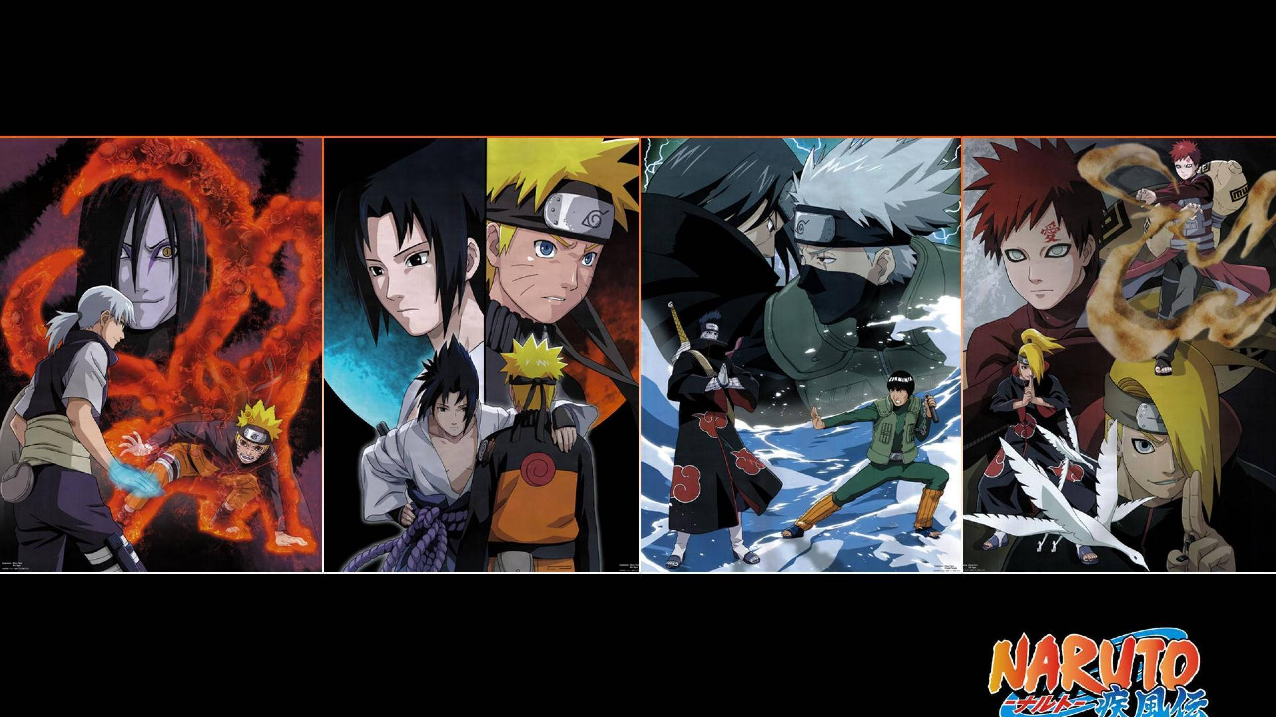 Naruto Forskjellige Plakater Bakgrunner