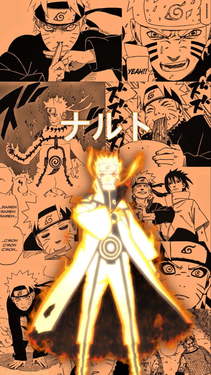 Naruto i chakra-modus oransje anime Bakgrunner