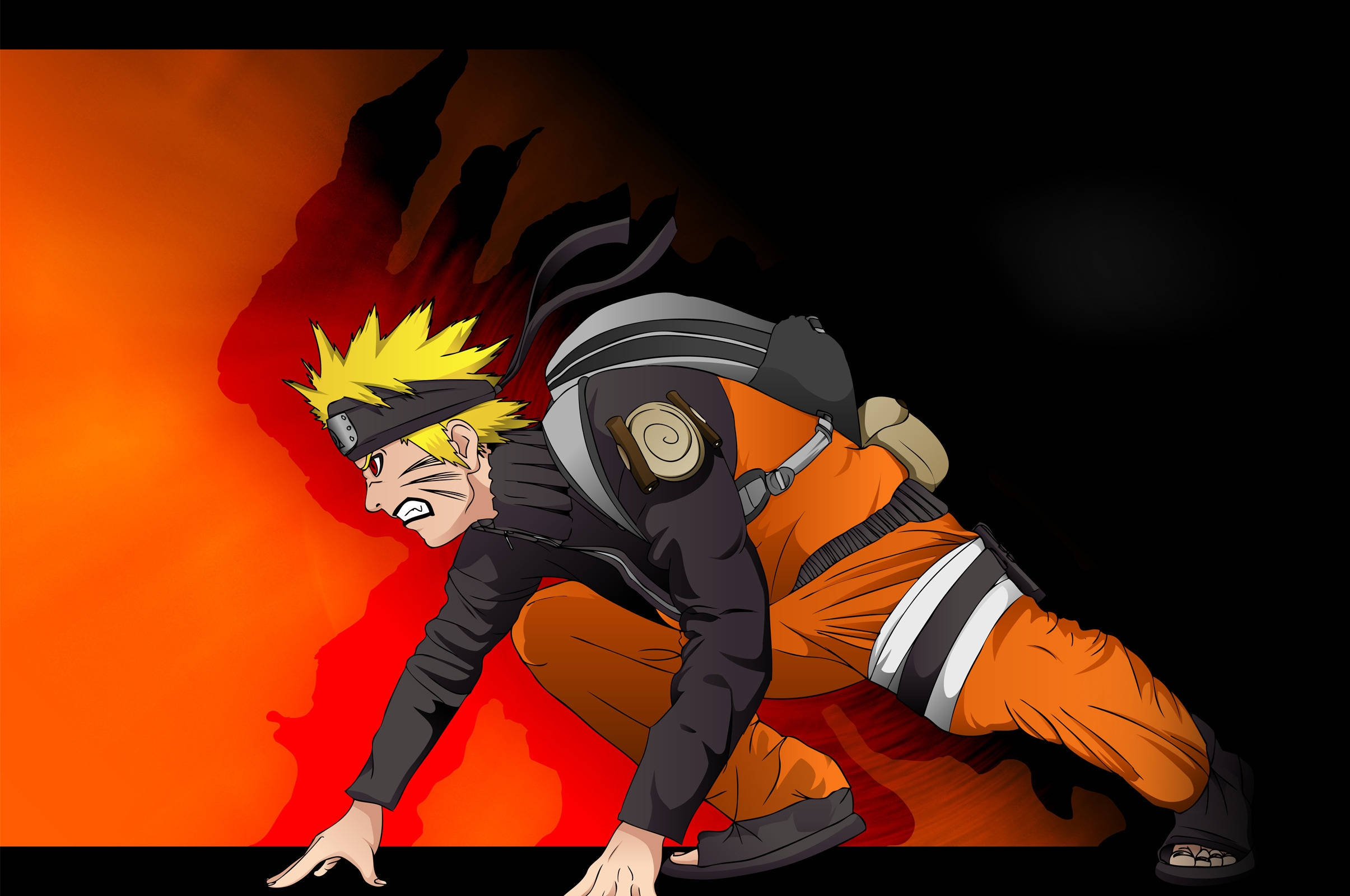 Naruto i kampstilling plakat Bakgrunner