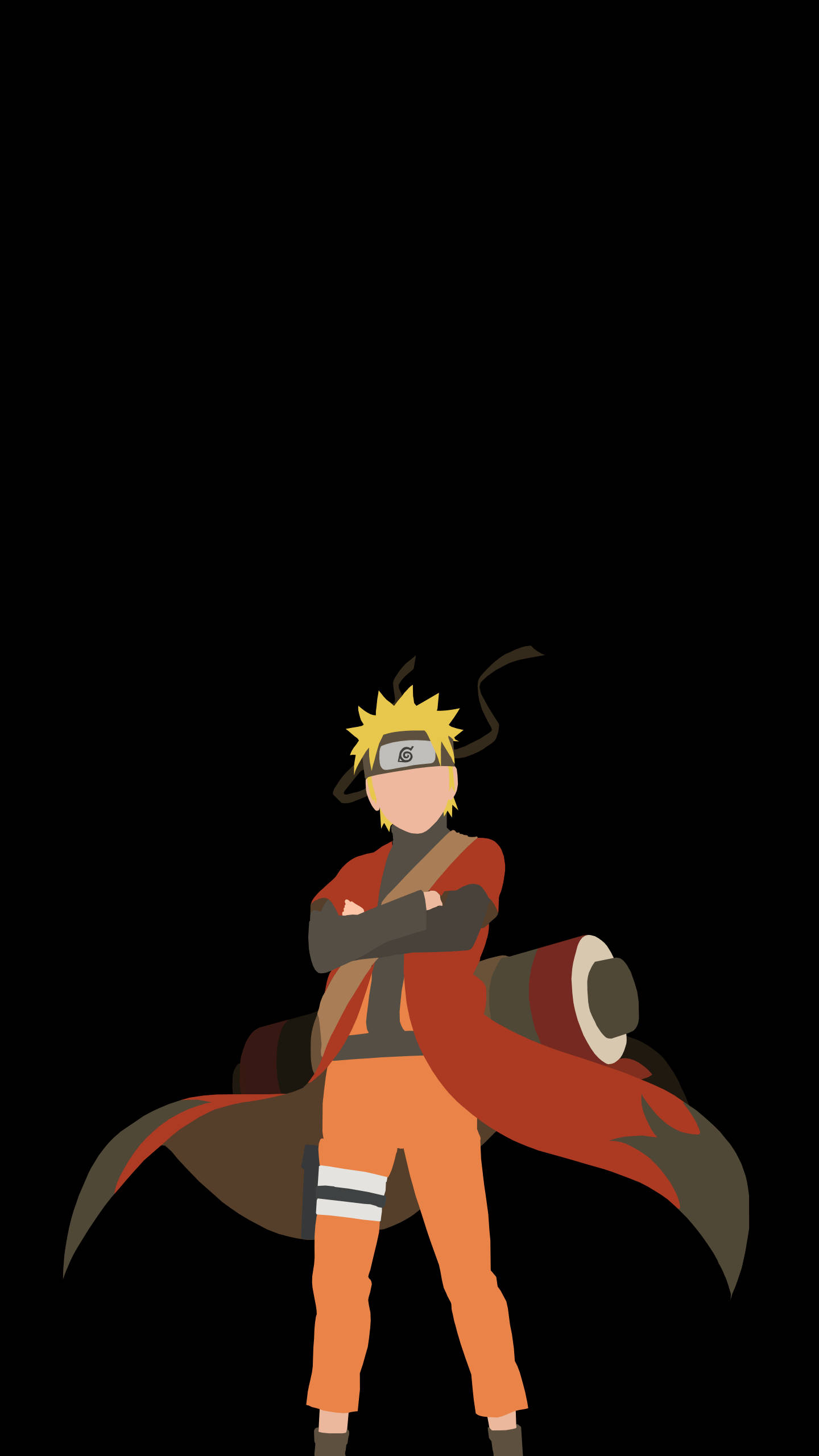 Naruto i Sage-modus vektor-telefon Bakgrunner