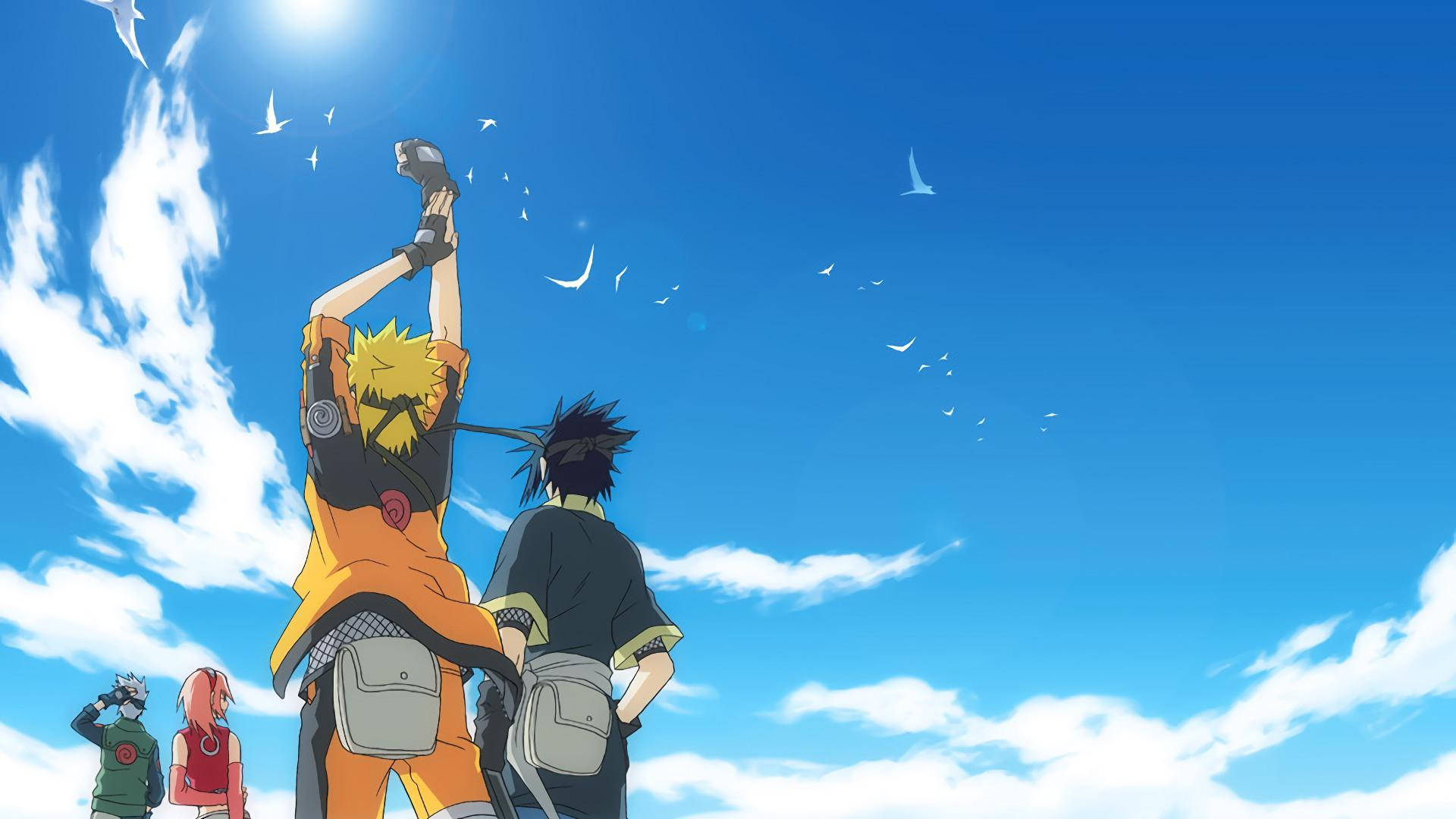 Naruto-karakterer blå himmel-estetikk Bakgrunner