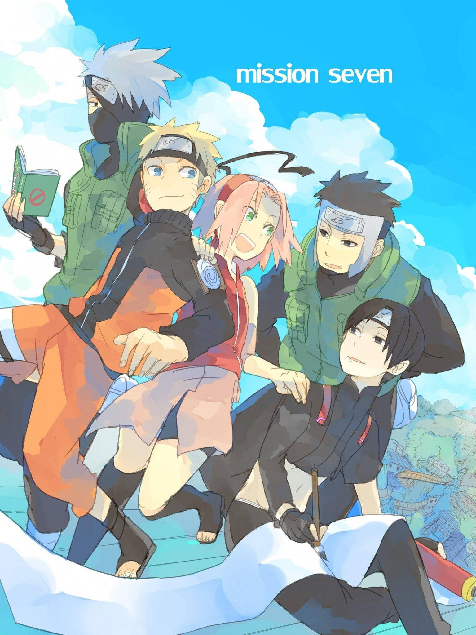 Naruto-karakterer Estetisk Fan Art Bakgrunner