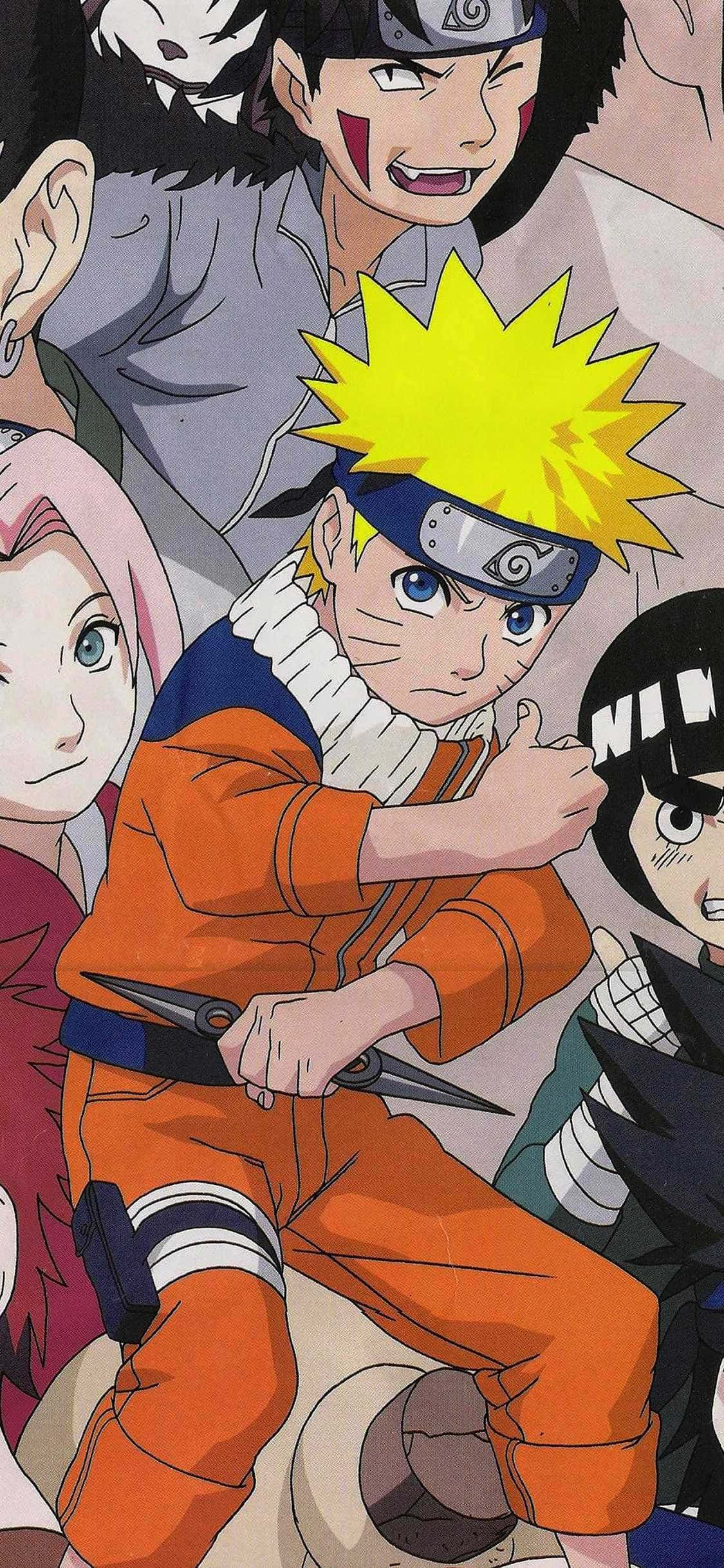 Naruto-karakterer Estetisk Telefonbakgrunn Bakgrunner