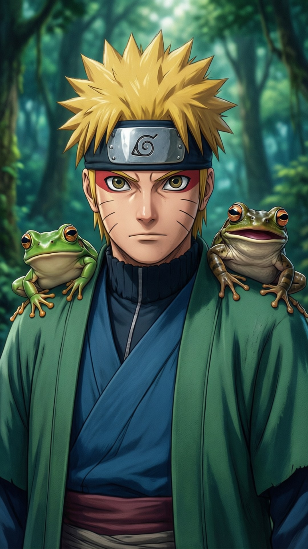 Naruto med frosker Bakgrunner