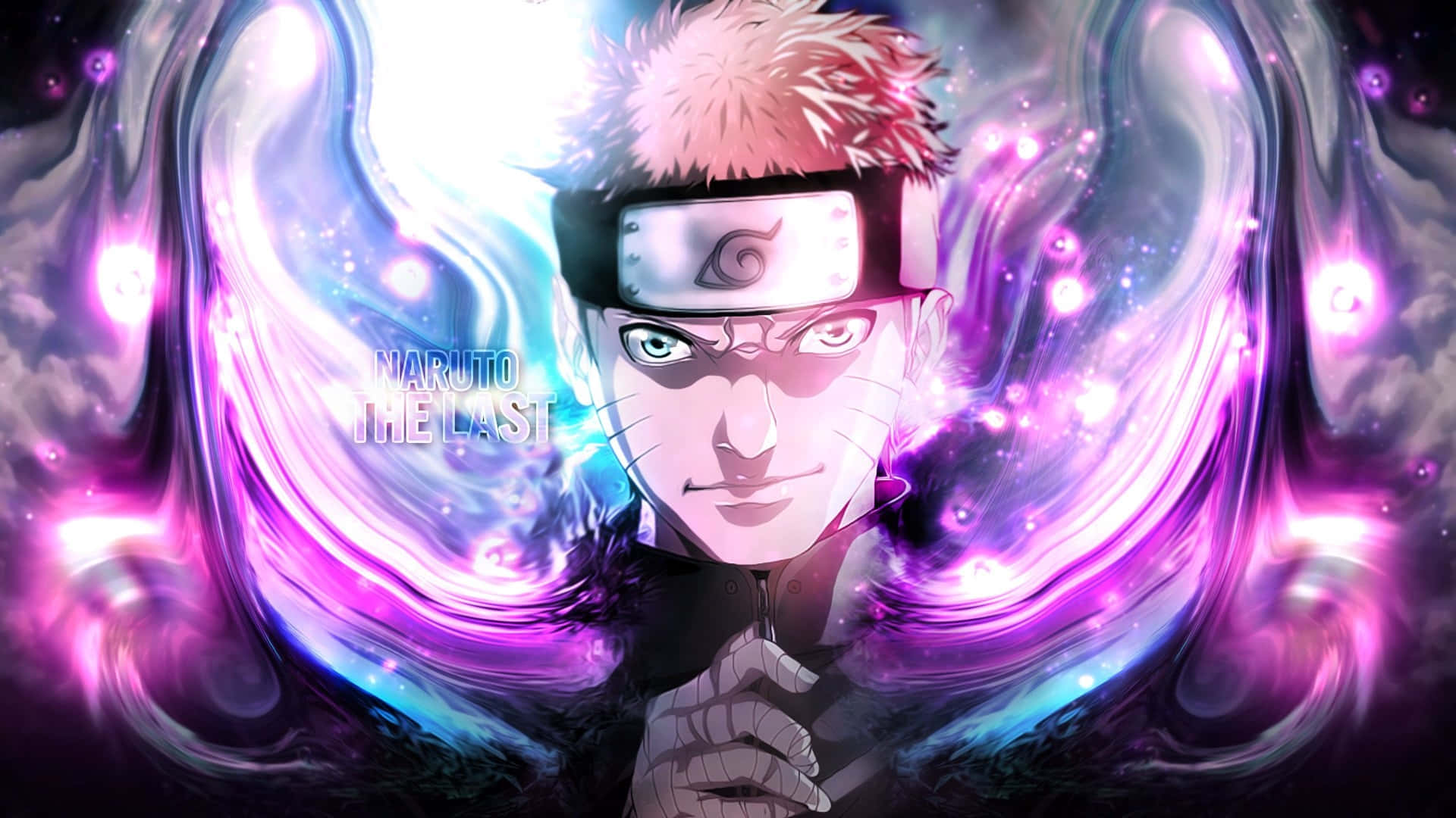 Naruto neon lilla abstrakt digitalt kunstverk Bakgrunner