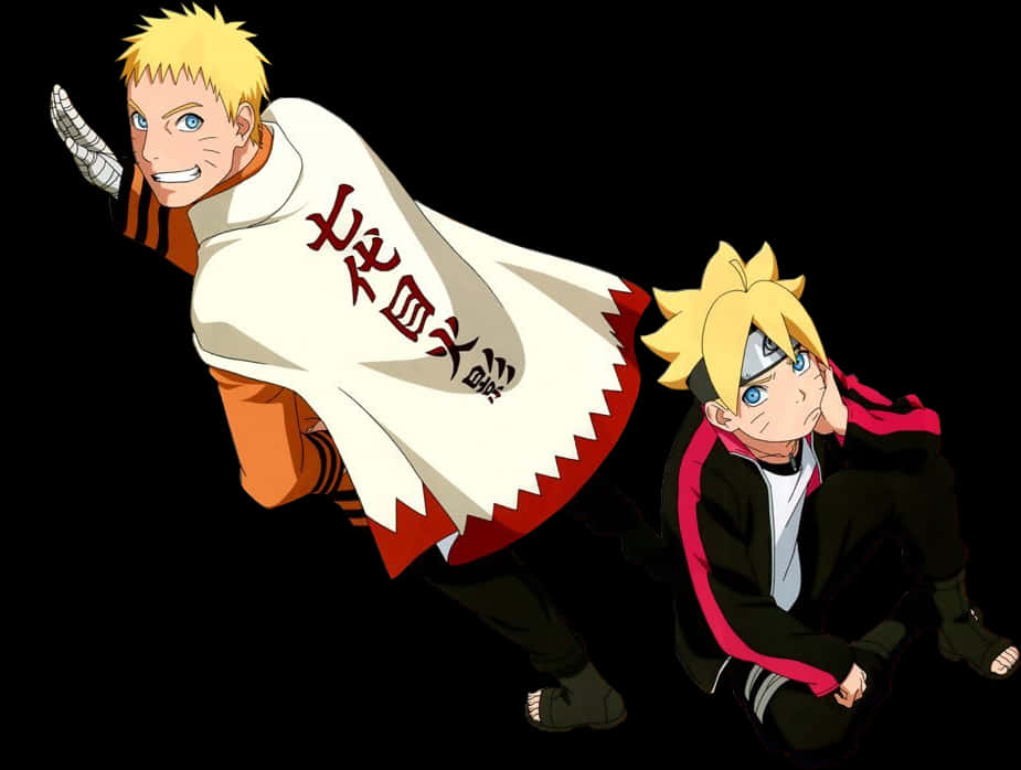 Naruto og Boruto Hokage-kappe Bakgrunner