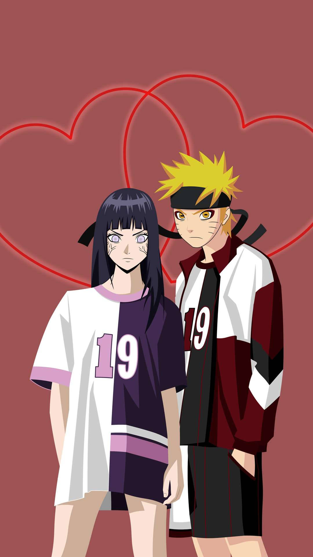 Naruto og Hinata i hverdagsklær Bakgrunner